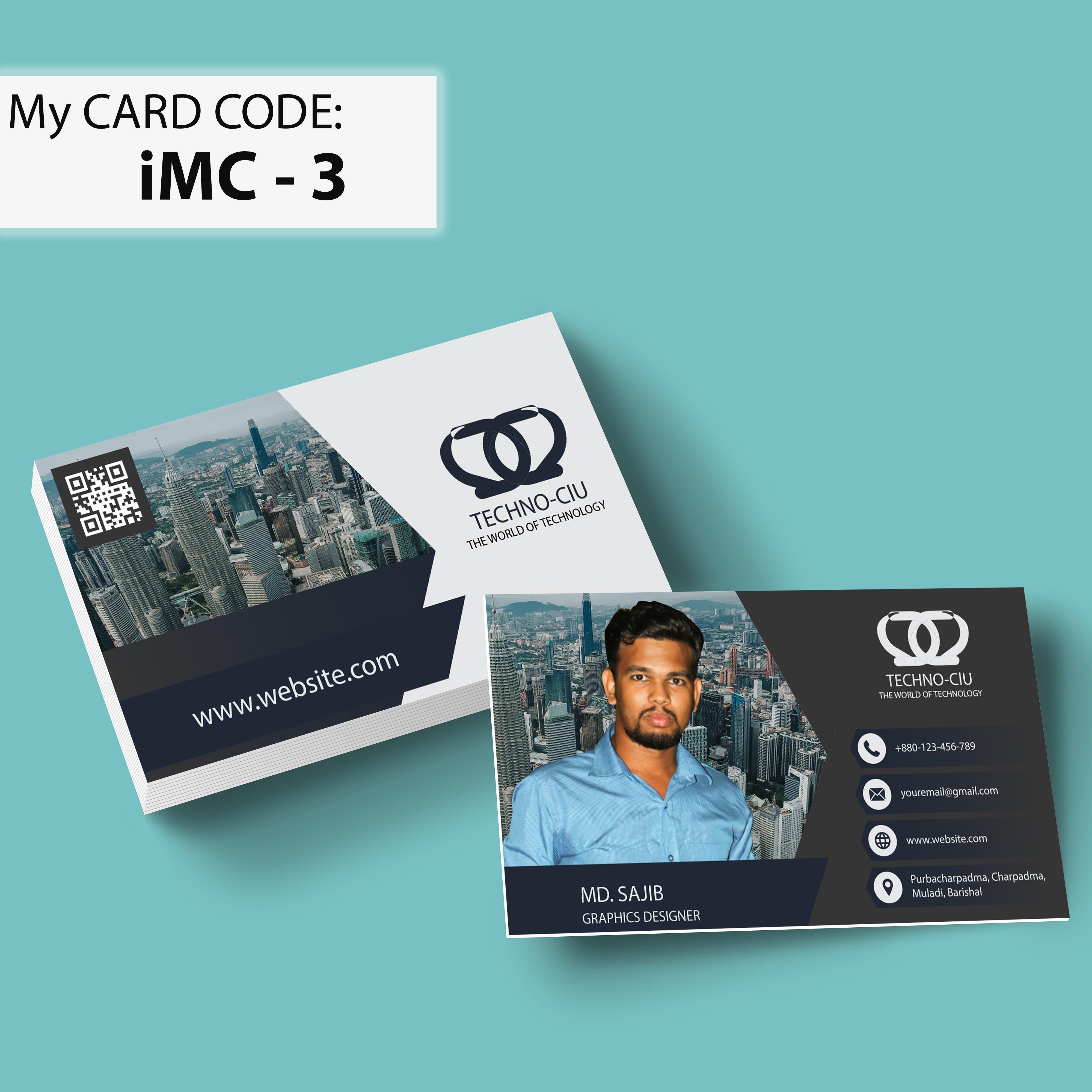 I will Design Mordern Minimalist Business card for you in 1 day