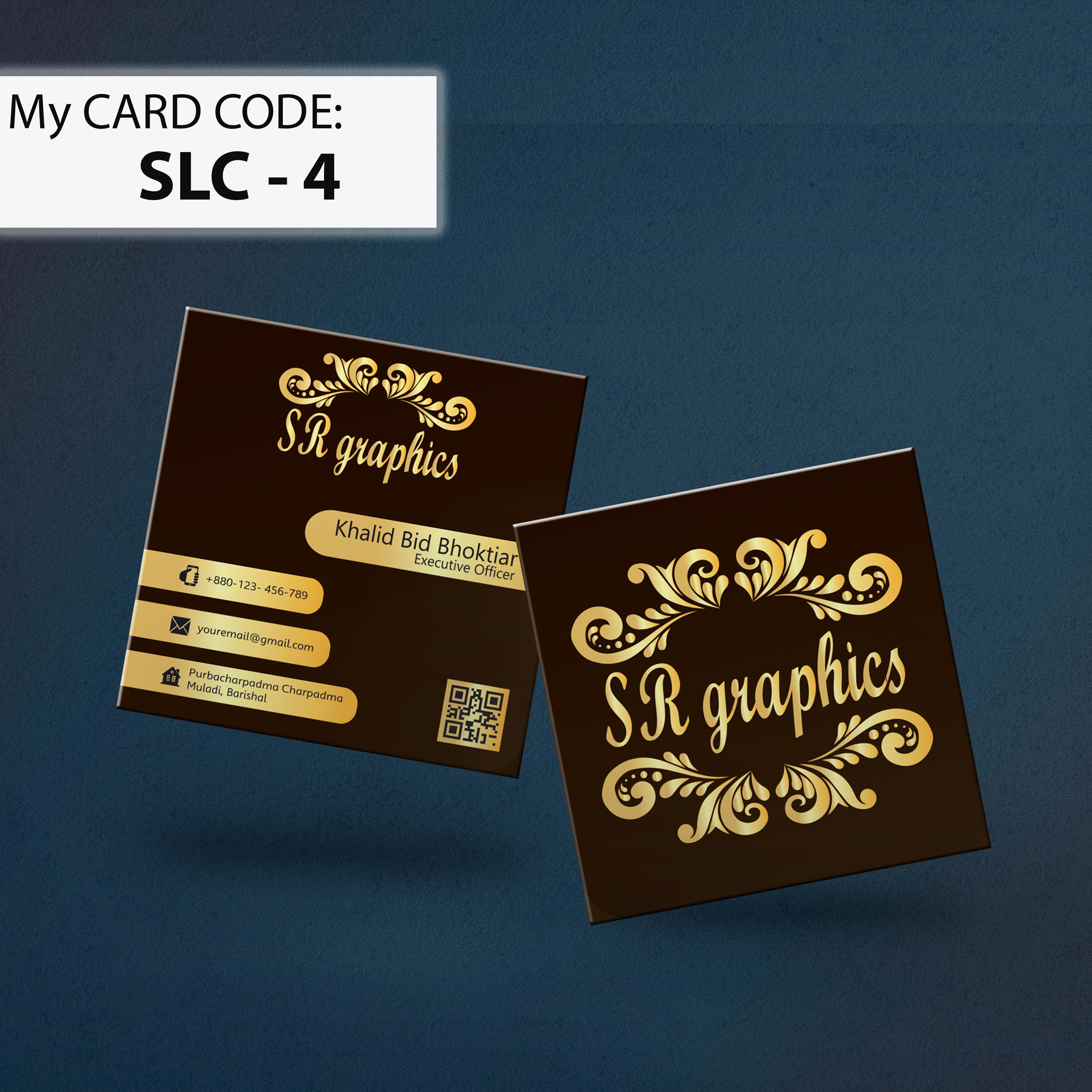 I will create a modern luxury business card design for you in 1 day