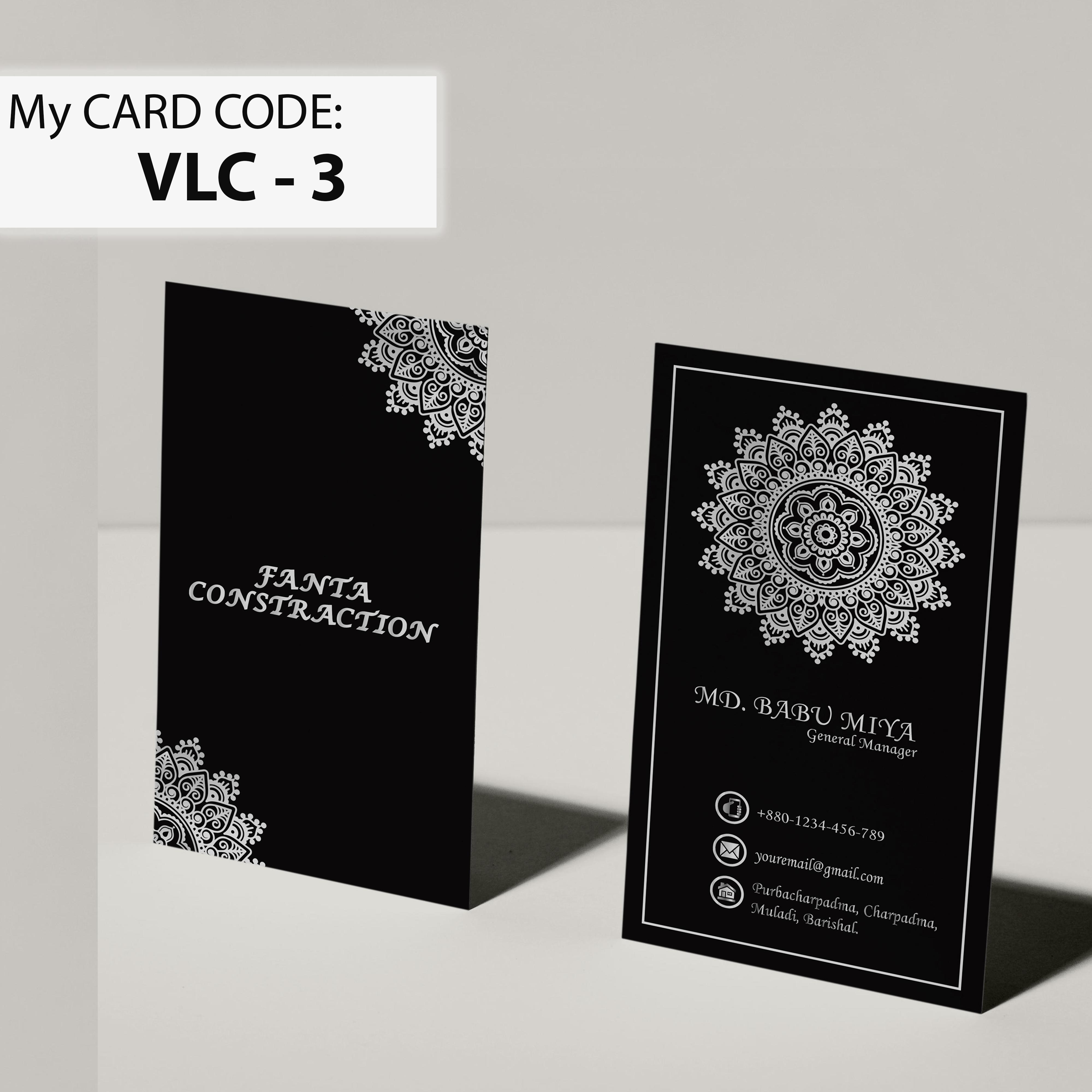 I will create a modern luxury business card design for you in 1 day