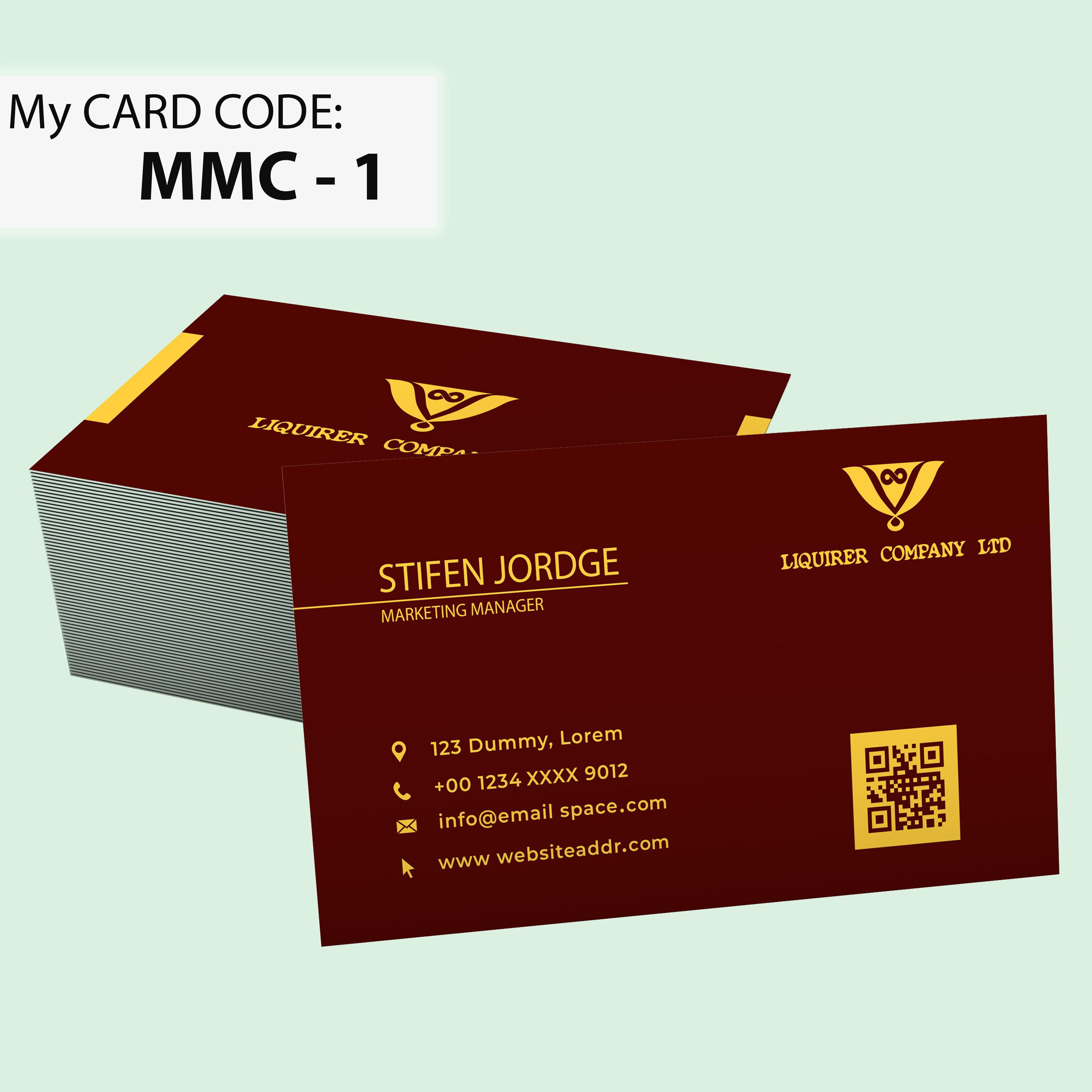 I will Design Mordern Minimalist Business card for you in 1 day