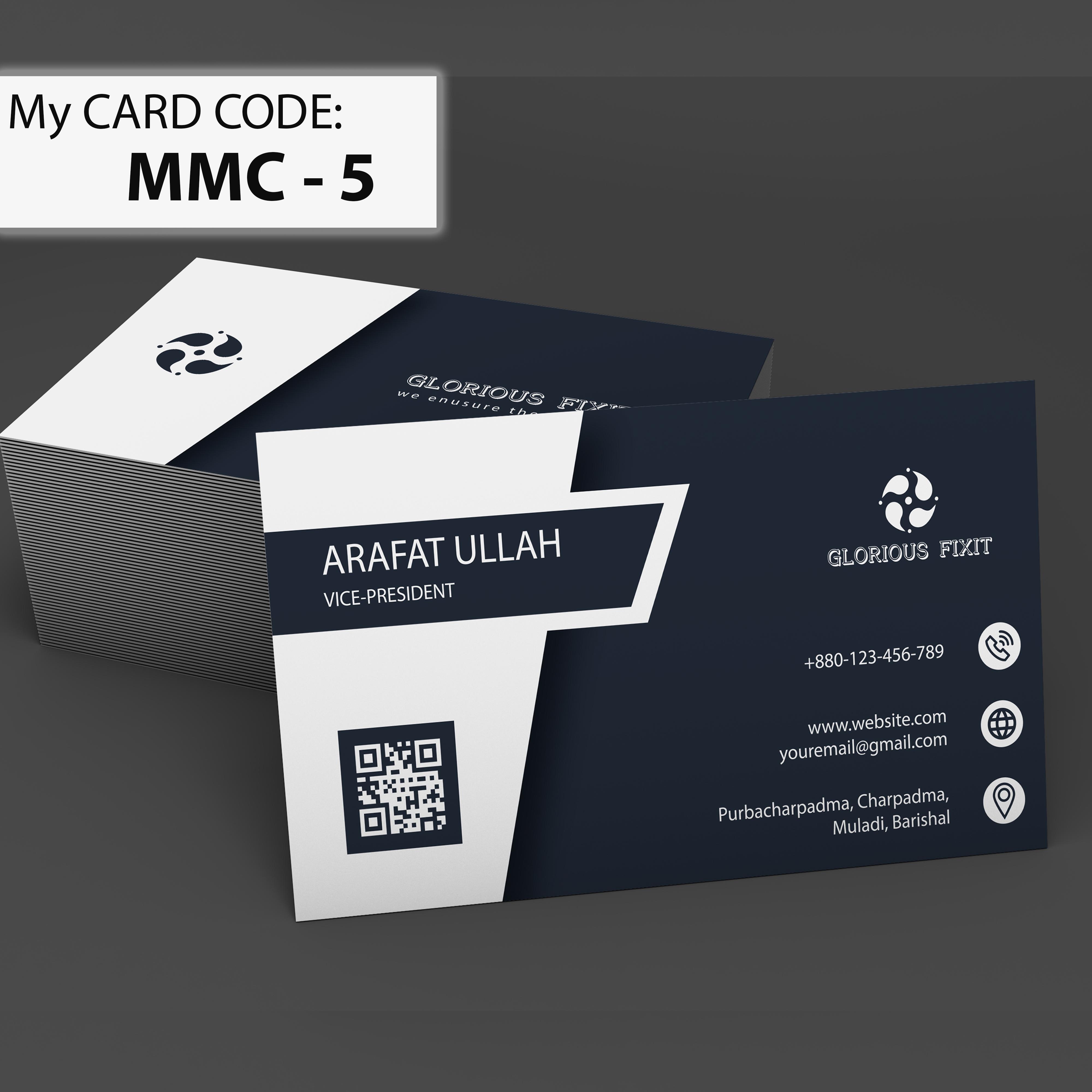 I will Design Mordern Minimalist Business card for you in 1 day