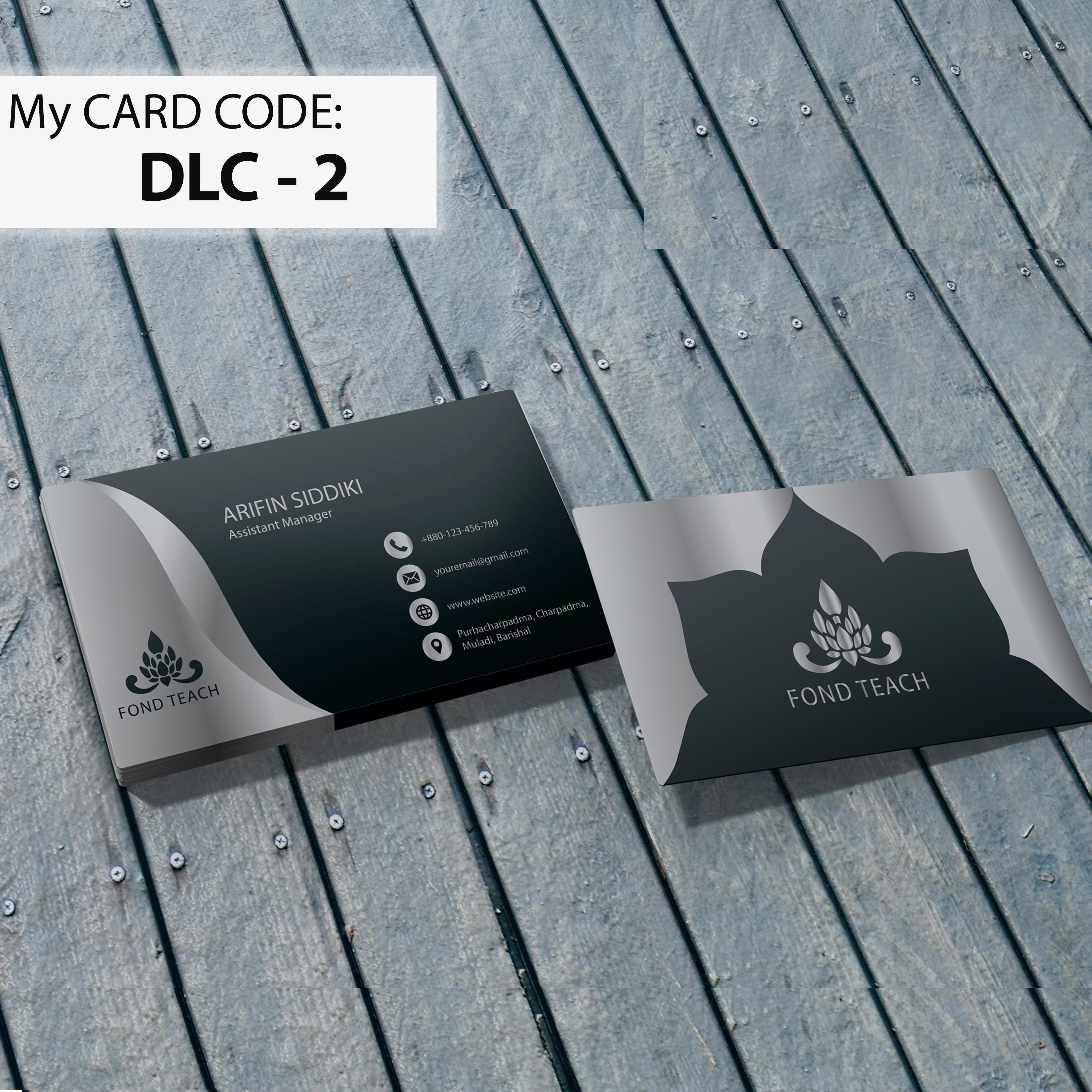 I will create a modern luxury business card design for you in 1 day