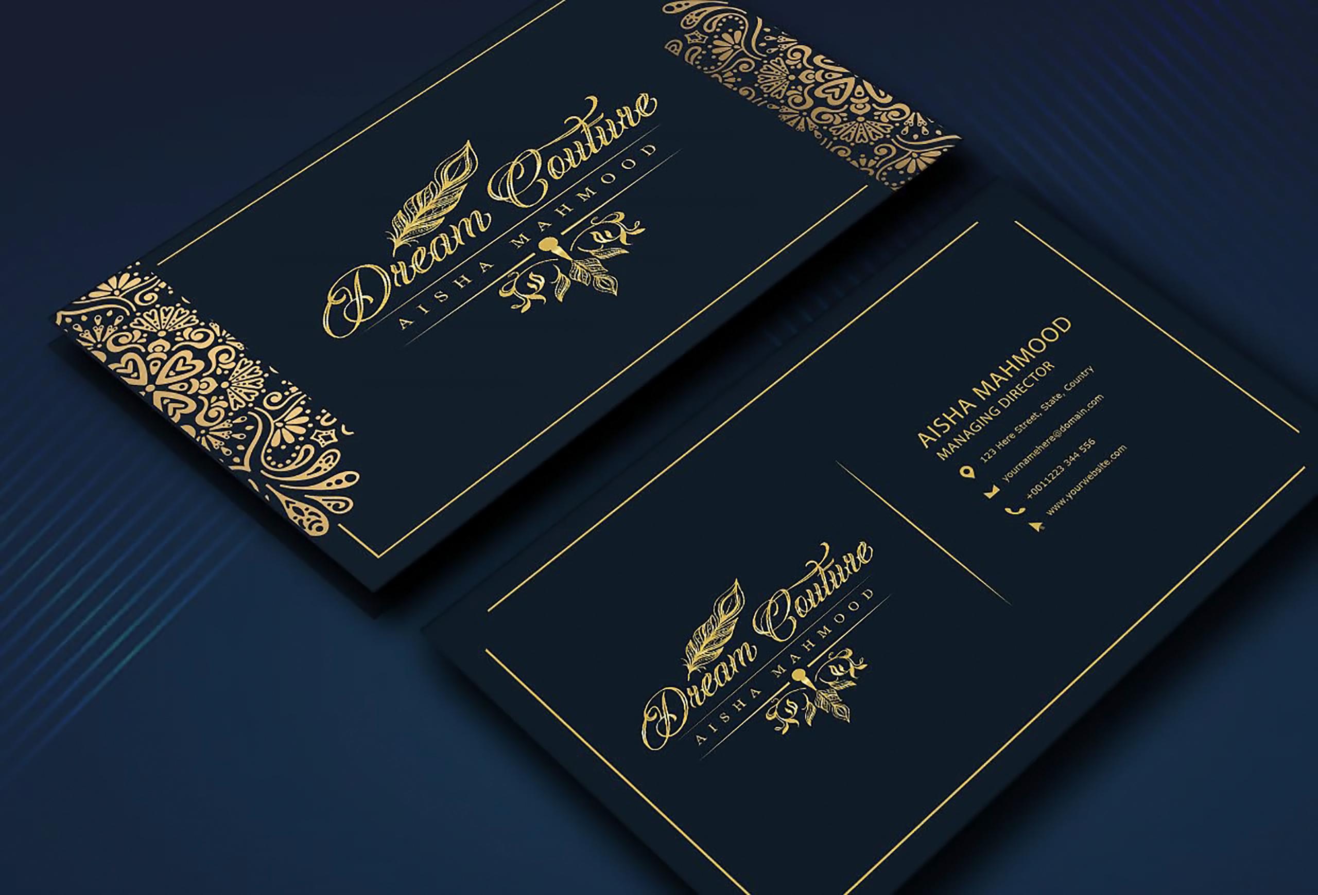 Design you luxury business card within 2 hours