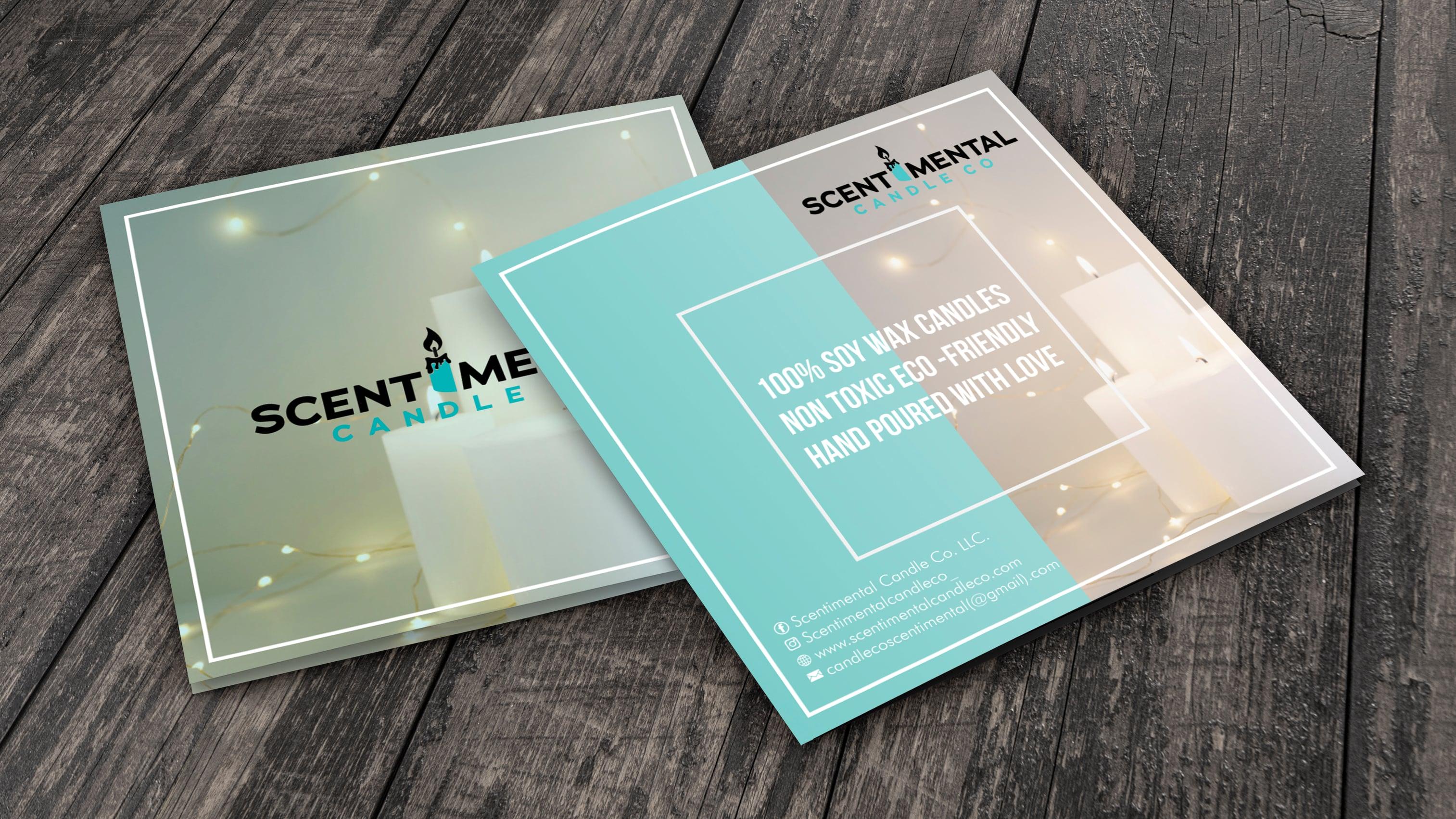 Design you a professional square brochure