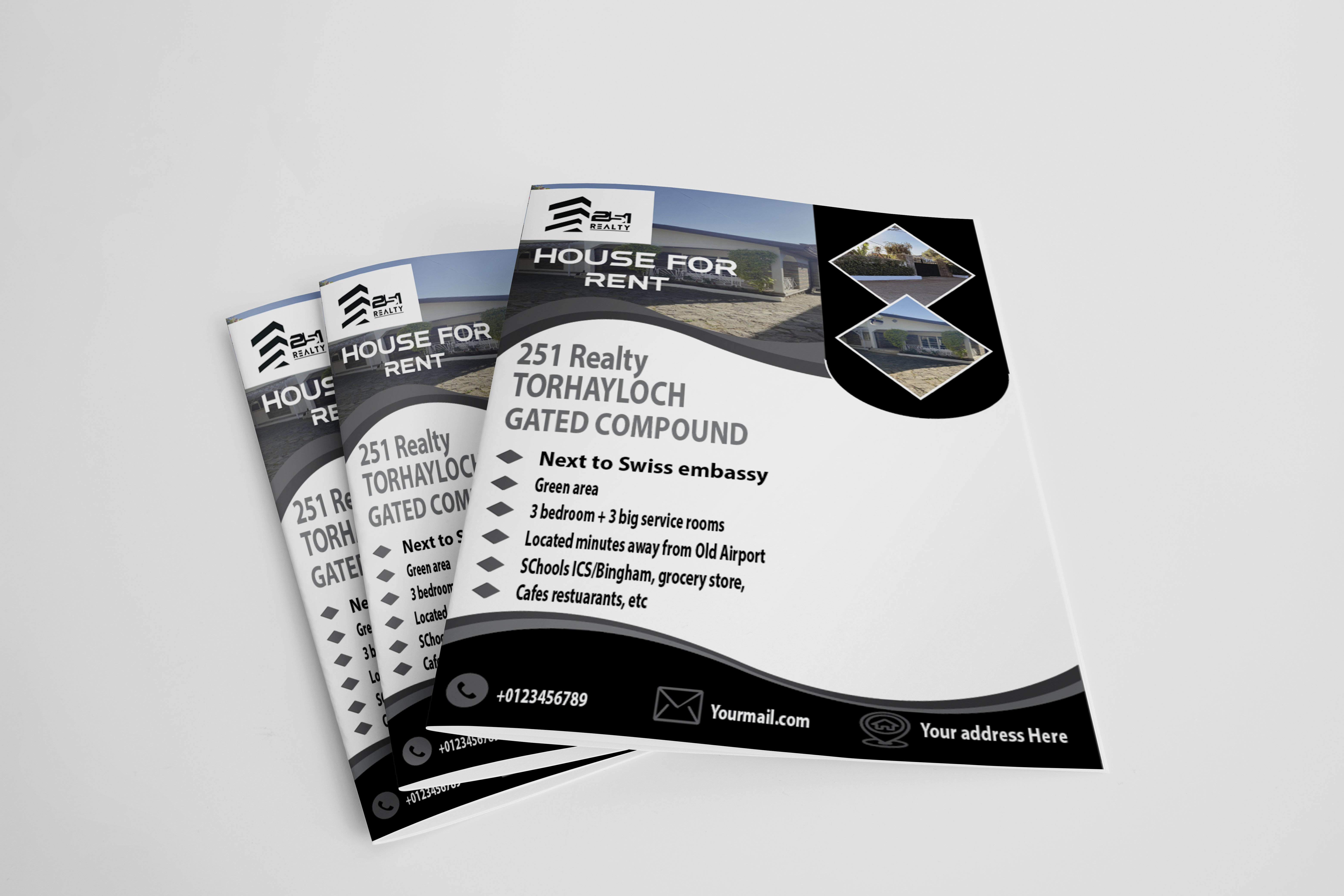 I will design flyer, letterhead, brochure and stationery items