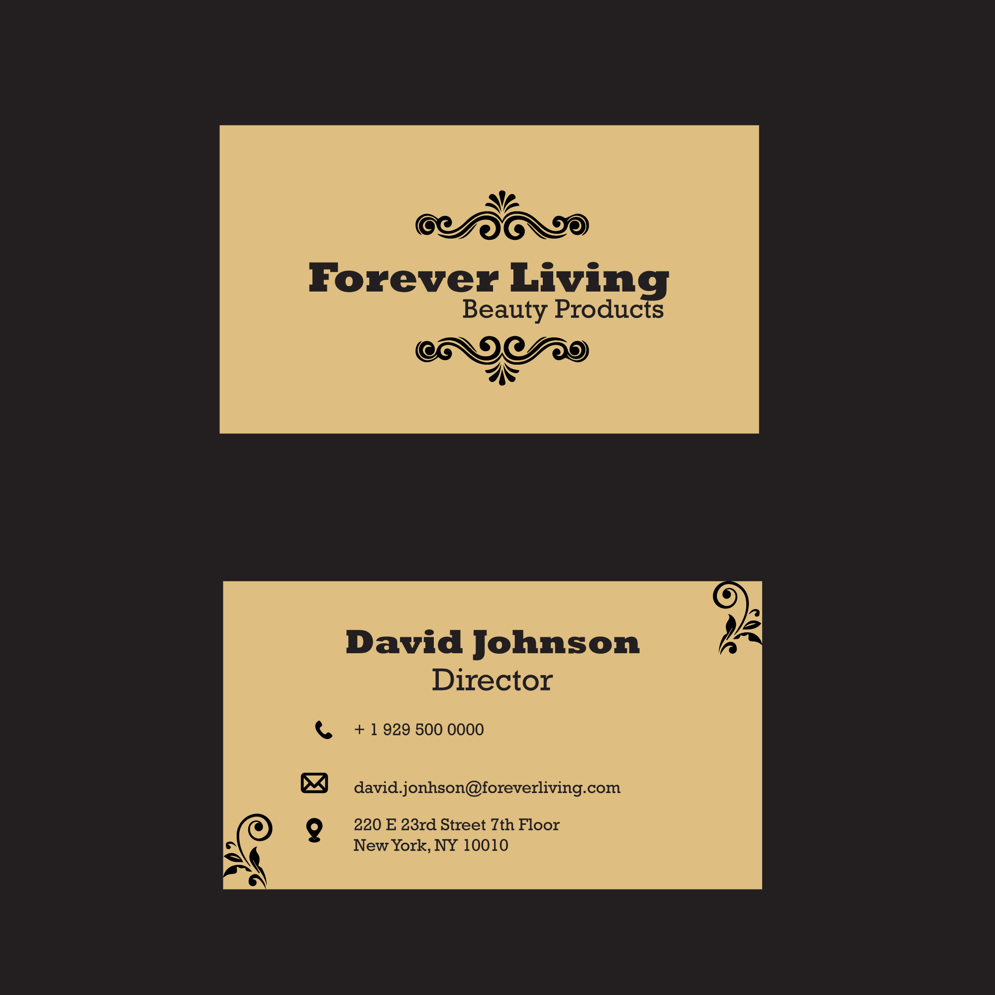 Luxury professional business card