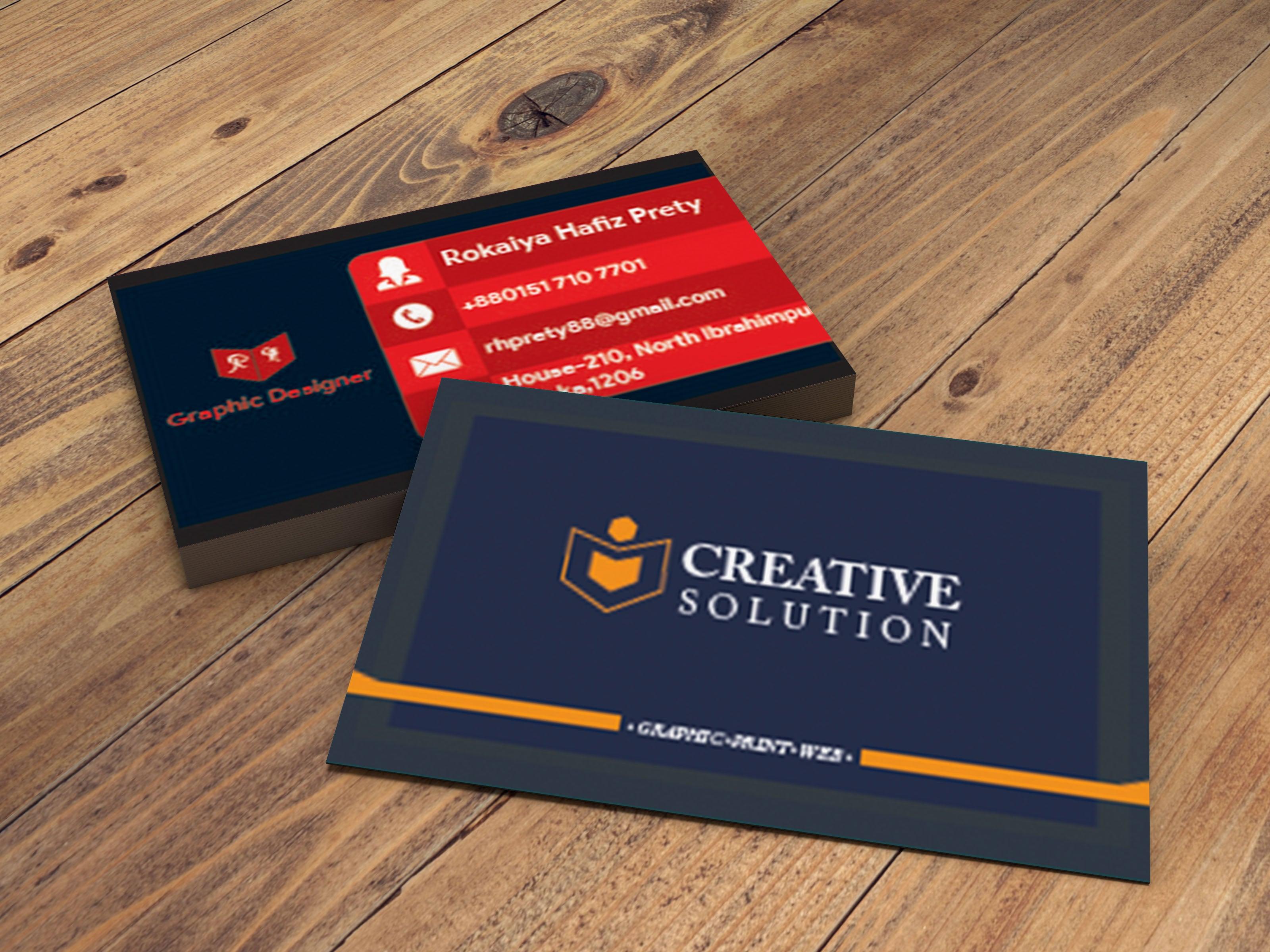 Luxury professional business card