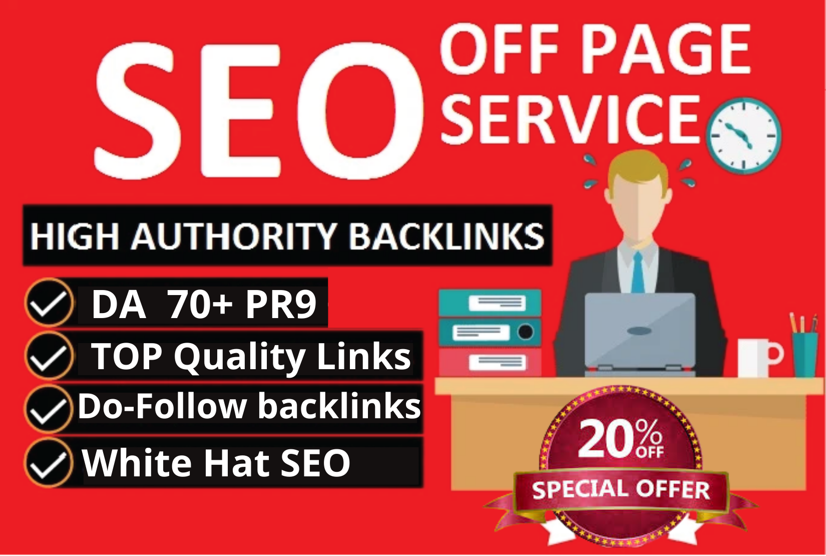 I can create DA 70+ manual SEO dofollow backlinks
