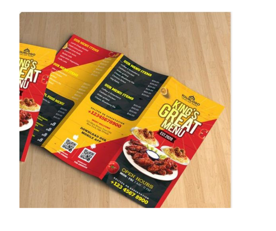 Creating professional Brochures, Posters, Flyers, infographics, menus, banners