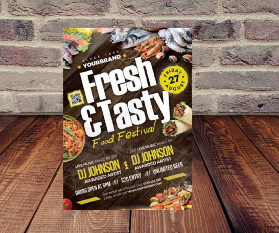 Creating professional Brochures, Posters, Flyers, infographics, menus, banners