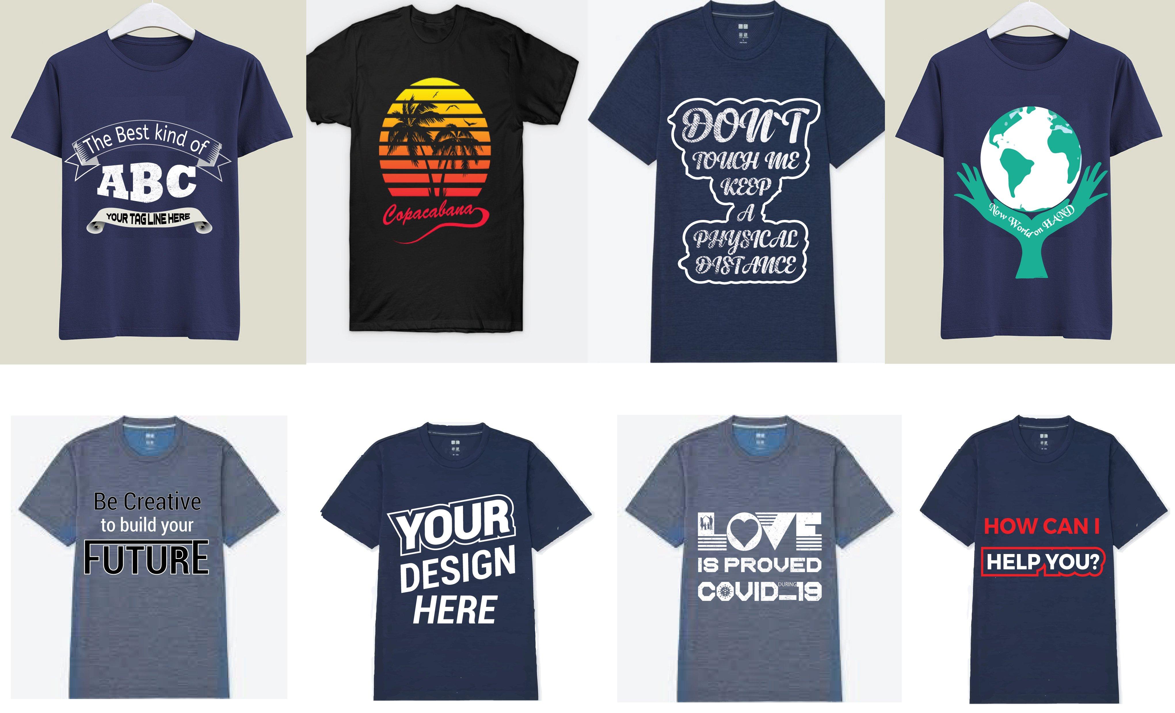 I will do custom T-shirt design for your business