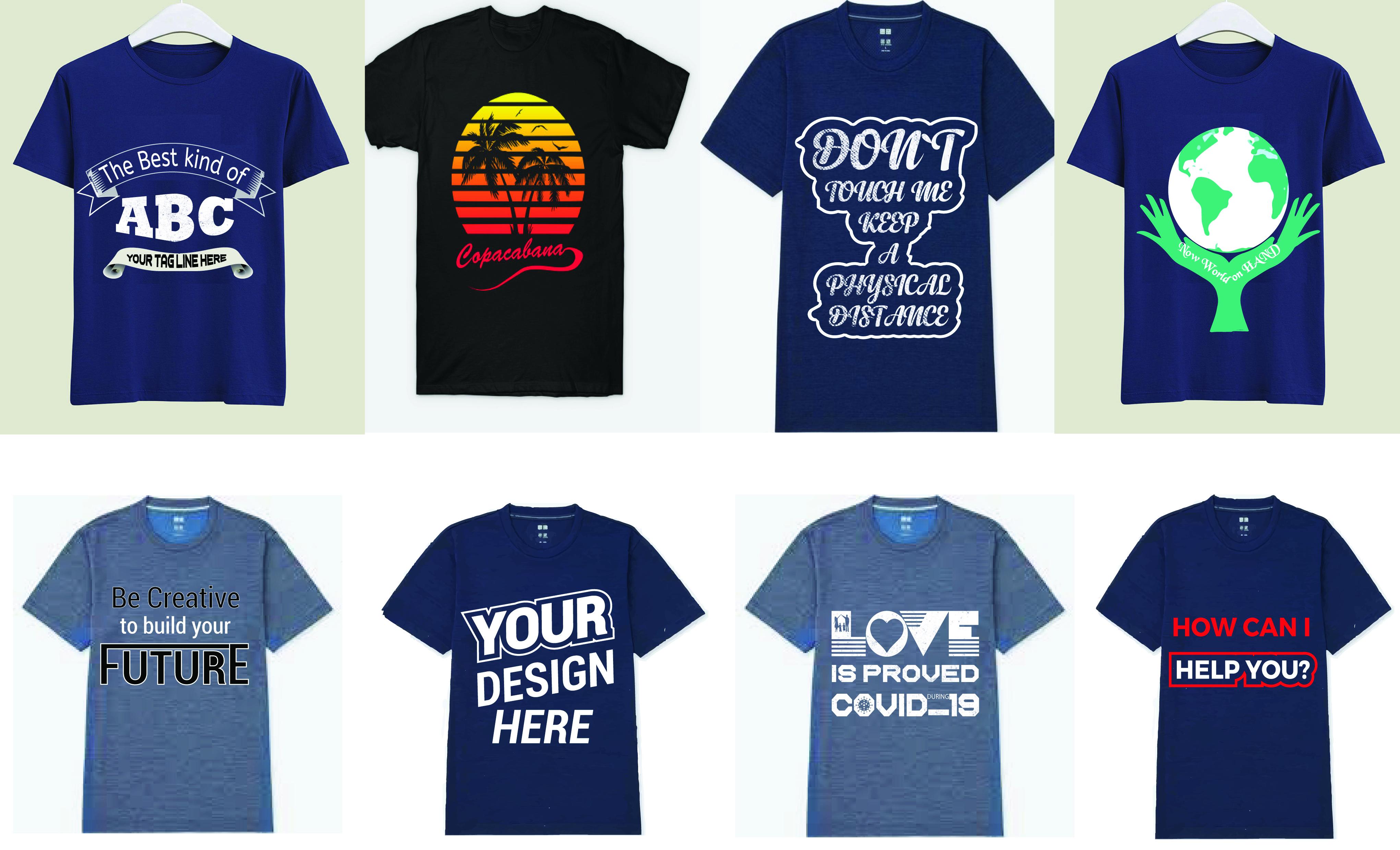 I will do custom T-shirt design for your business