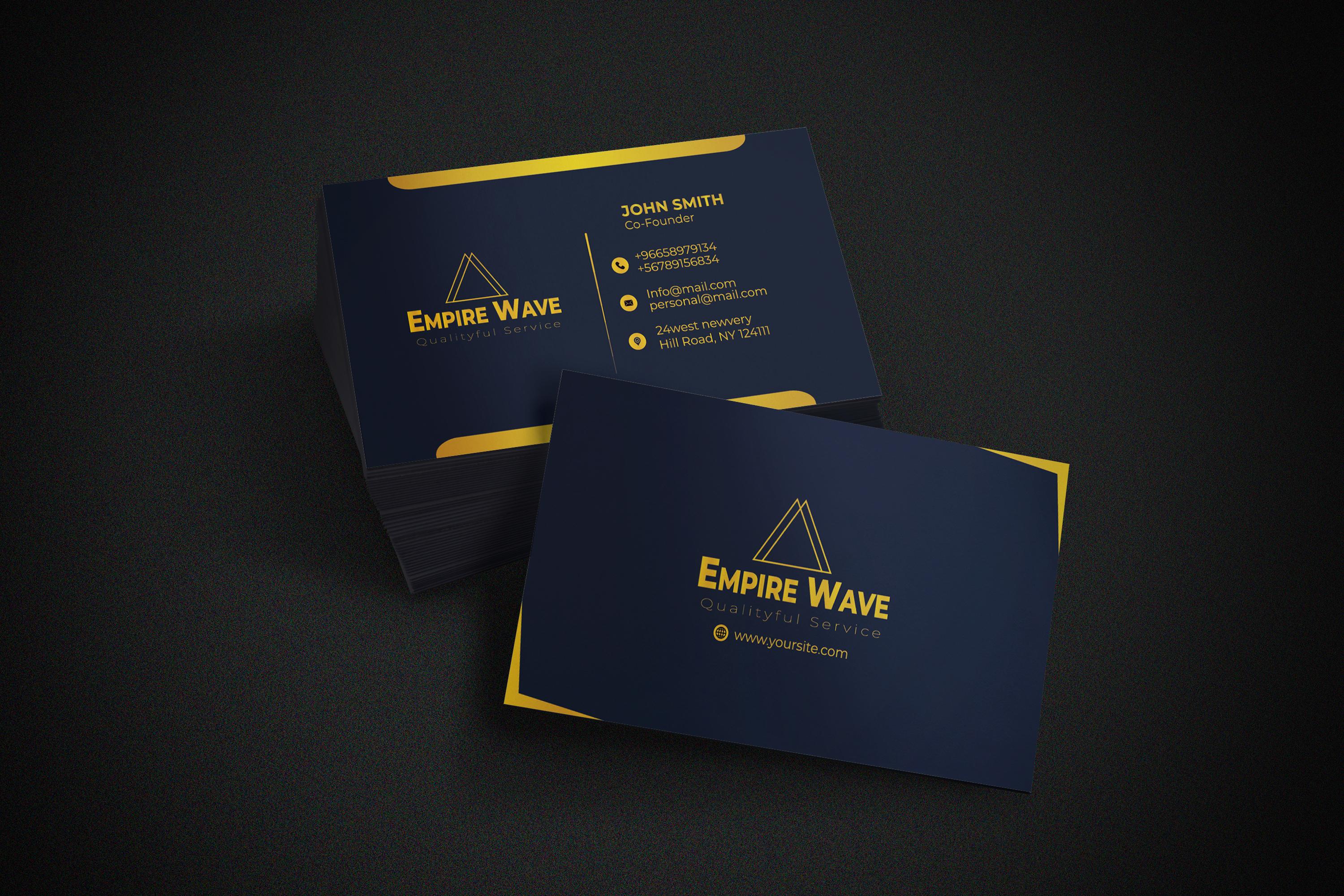 I will create luxury business card with premium design