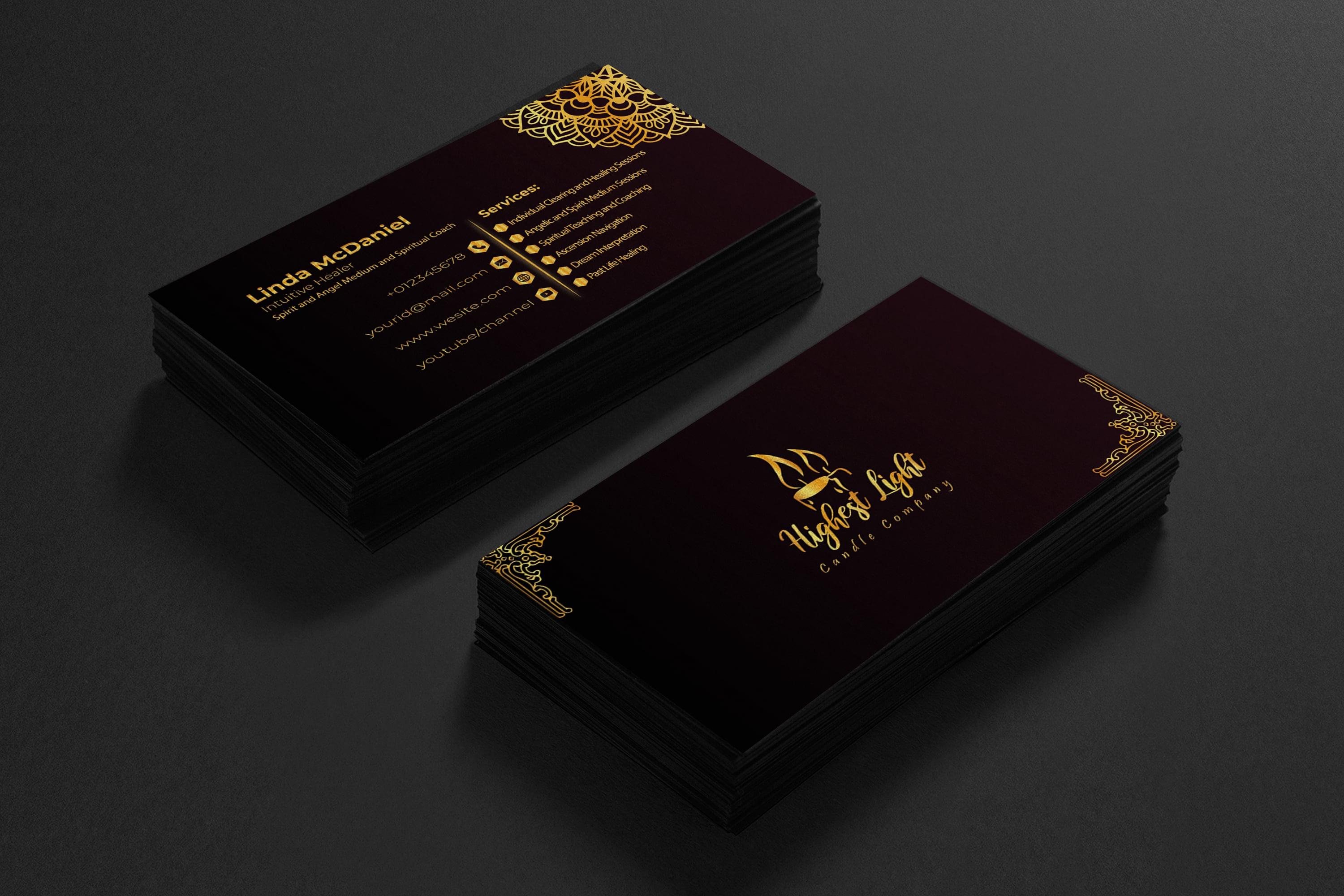 I will create luxury business card with premium design