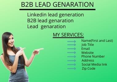 I will do your virtual assistant for b2b lead generation, data entry, web research
