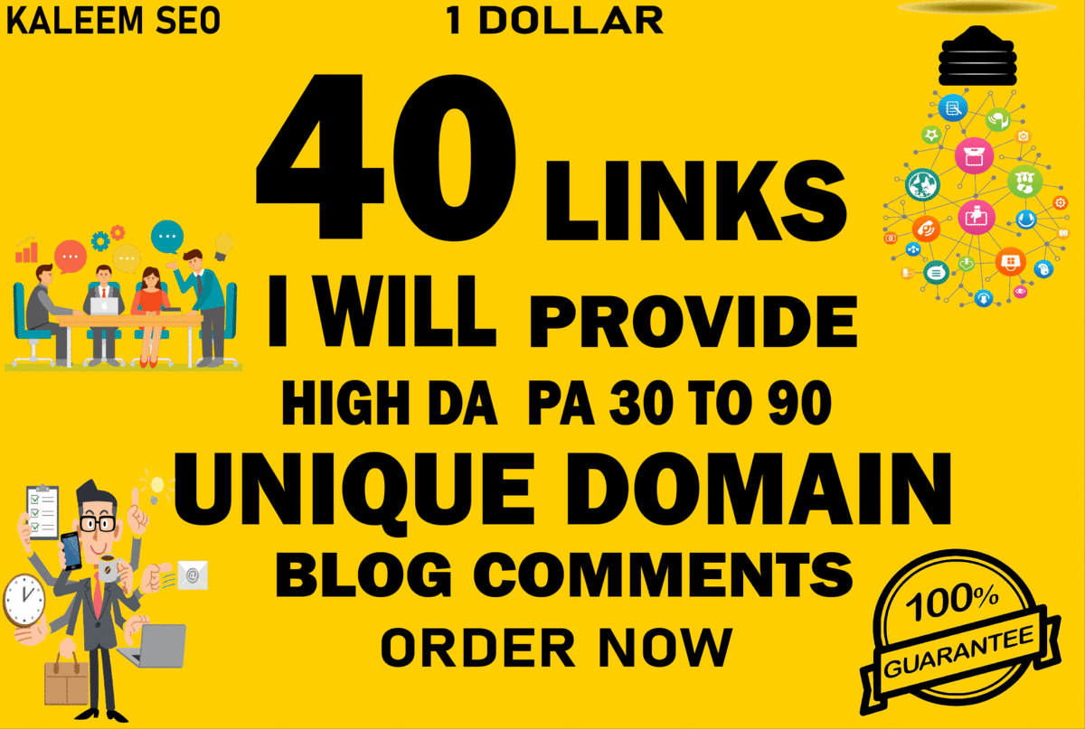 Unique Domain Blog Comments With DA30 to DA90 HQ