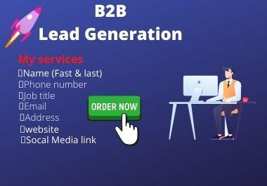 I will do data entry, copy paste, build email list, and b2b lead generation