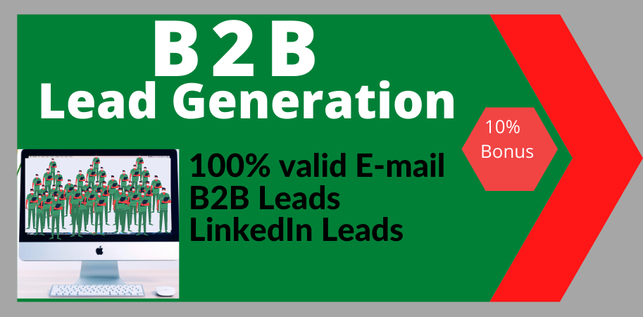 I'll provide you B2B lead generation and niche targeted email list for your business 