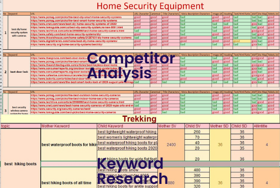 I will provide website audit, keyword research, competitor analysis