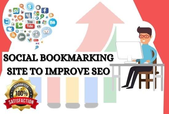 I will create manually social bookmark submission backlinks 100 