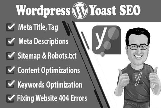 I will do wordpress Yoast SEO onpage optimization