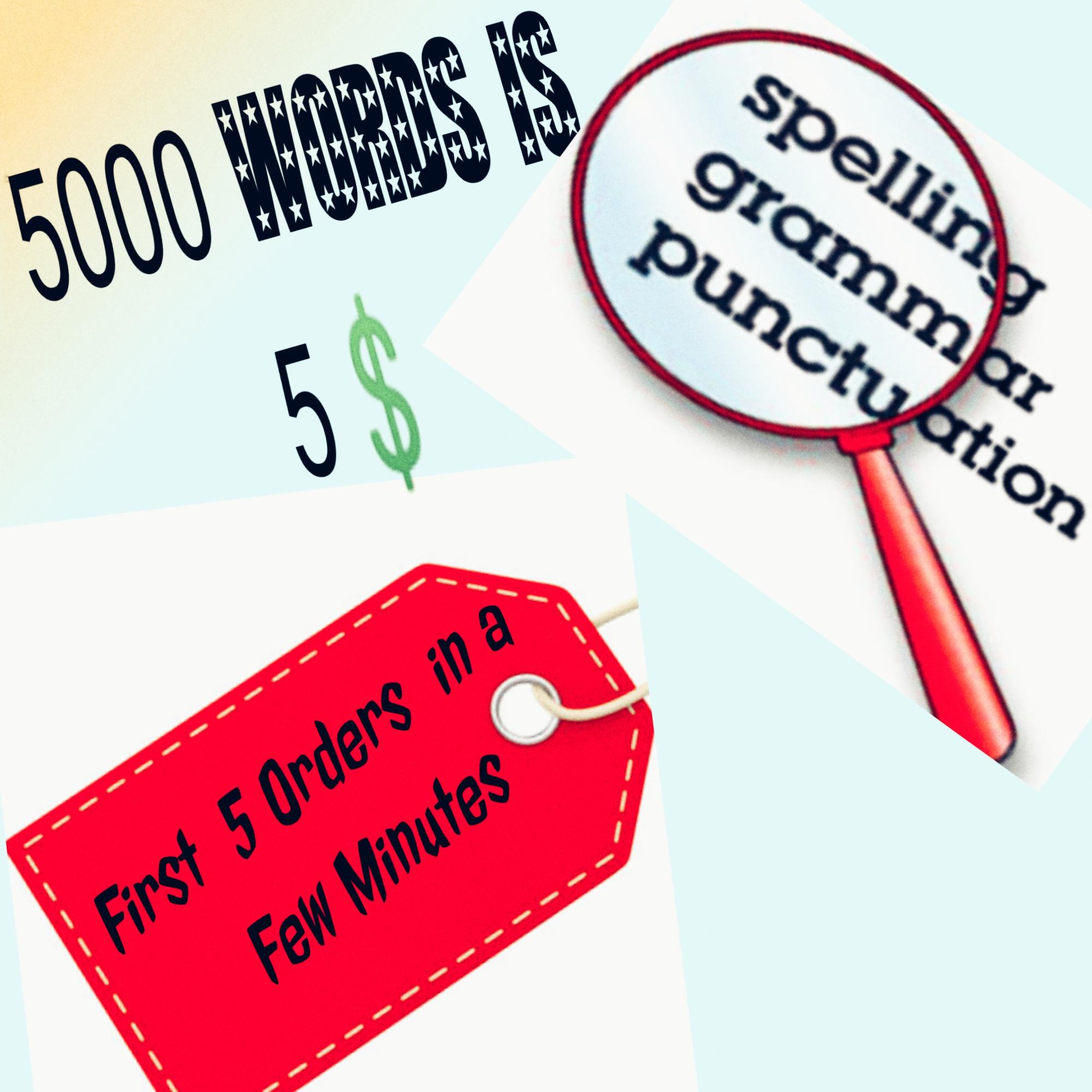 I will solve grammar, spelling, and punctuation errors with me.