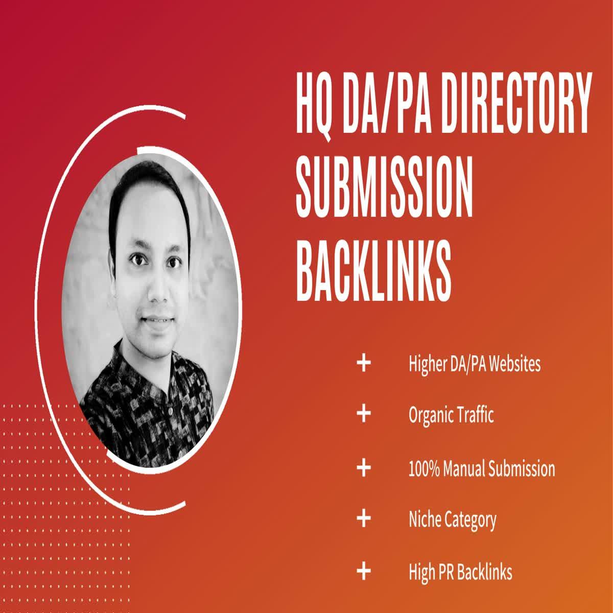 100 High DA/PA Directory Submission Backlinks 