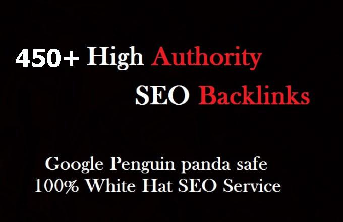 do 450 high quality SEO backlinks link building