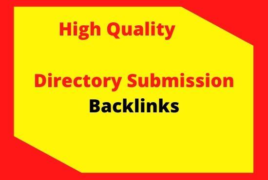 I will do manually 100 High Quality directory submission 