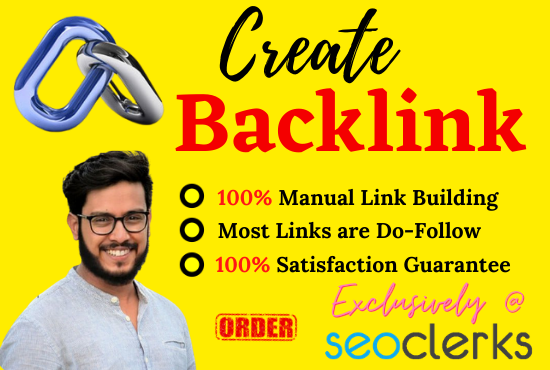 Create 100 professional backlink for your website or blog 