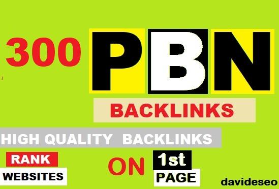 I will do 300 high da pa permanent homepage pbn backlinks