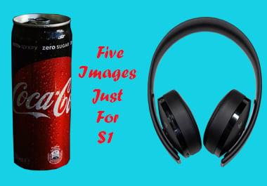 I will professionally remove background, retouch and resize 5 images