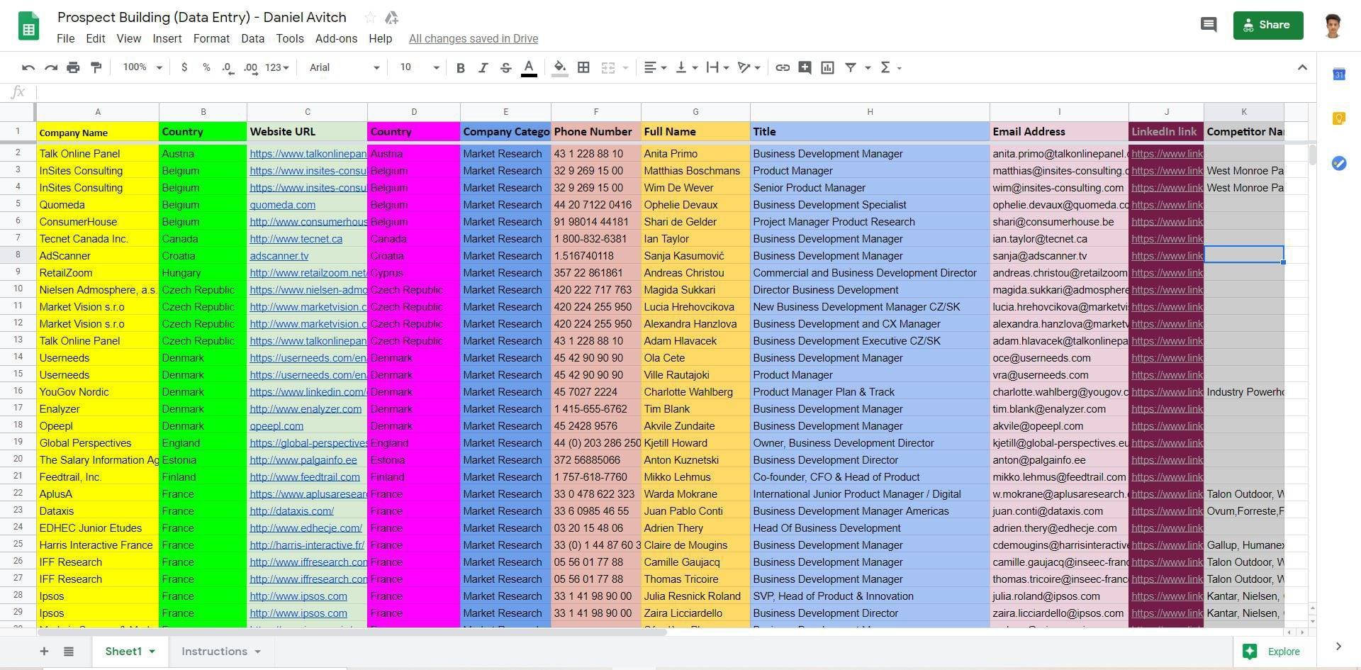 I will do any excel data entry