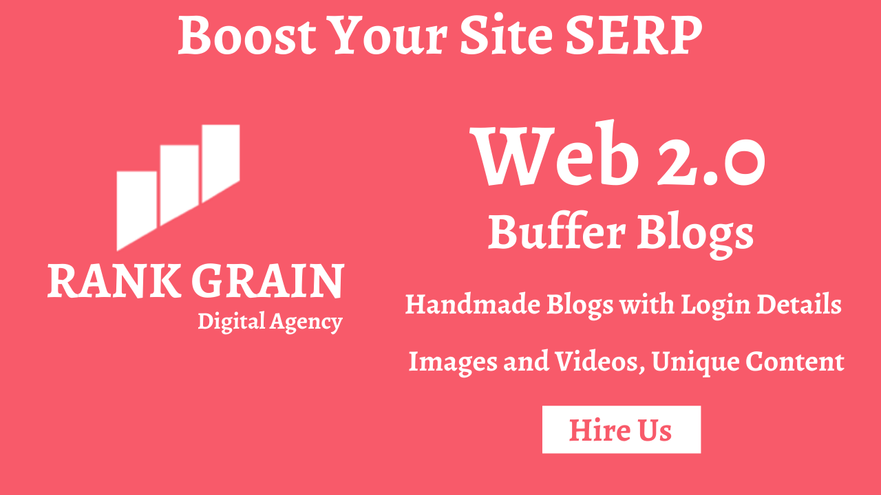 10 Handmade Web 2.0 Buffer Blogs with Login, Boost SERP