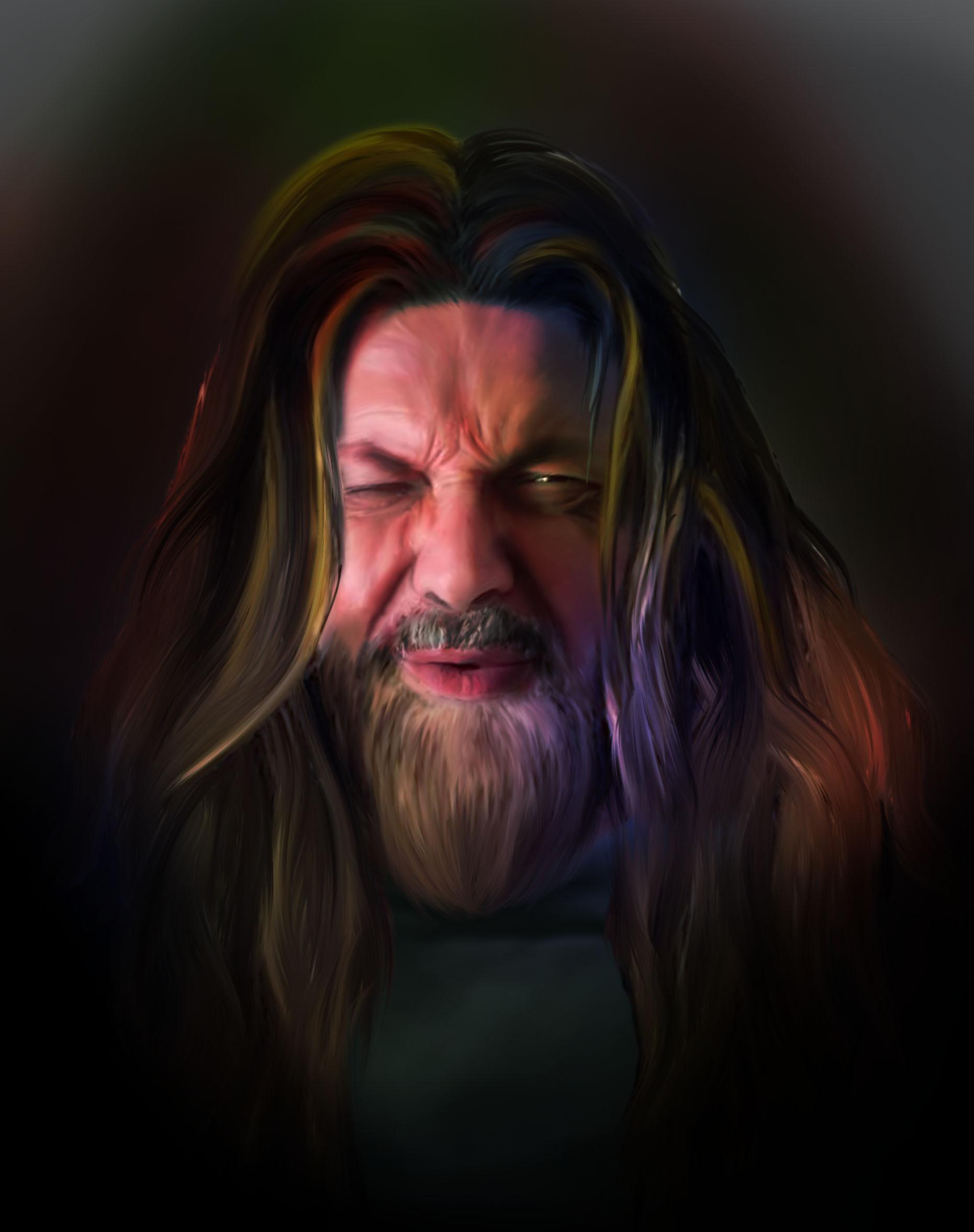 I will draw digital painting portraits