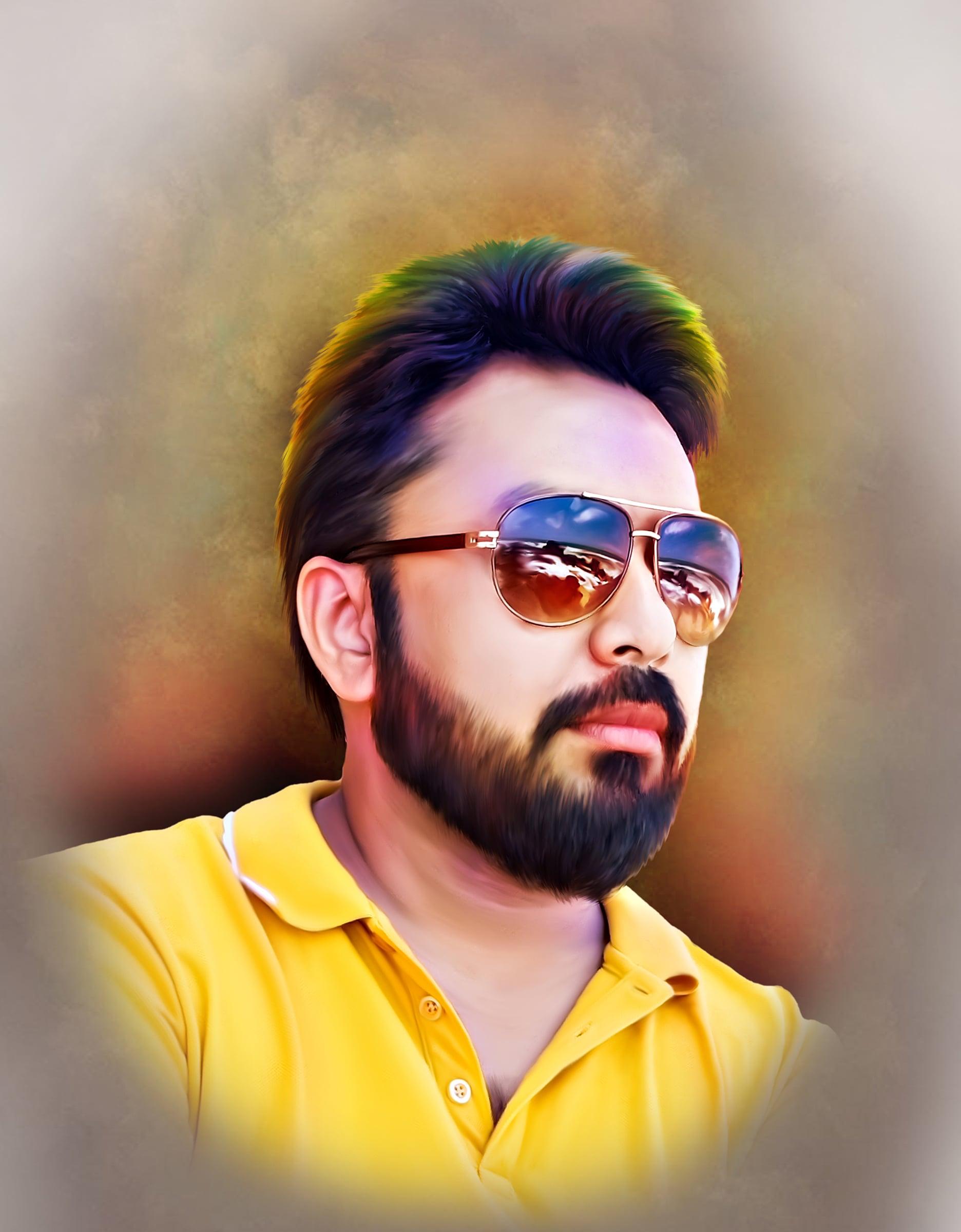 I will draw digital painting portraits