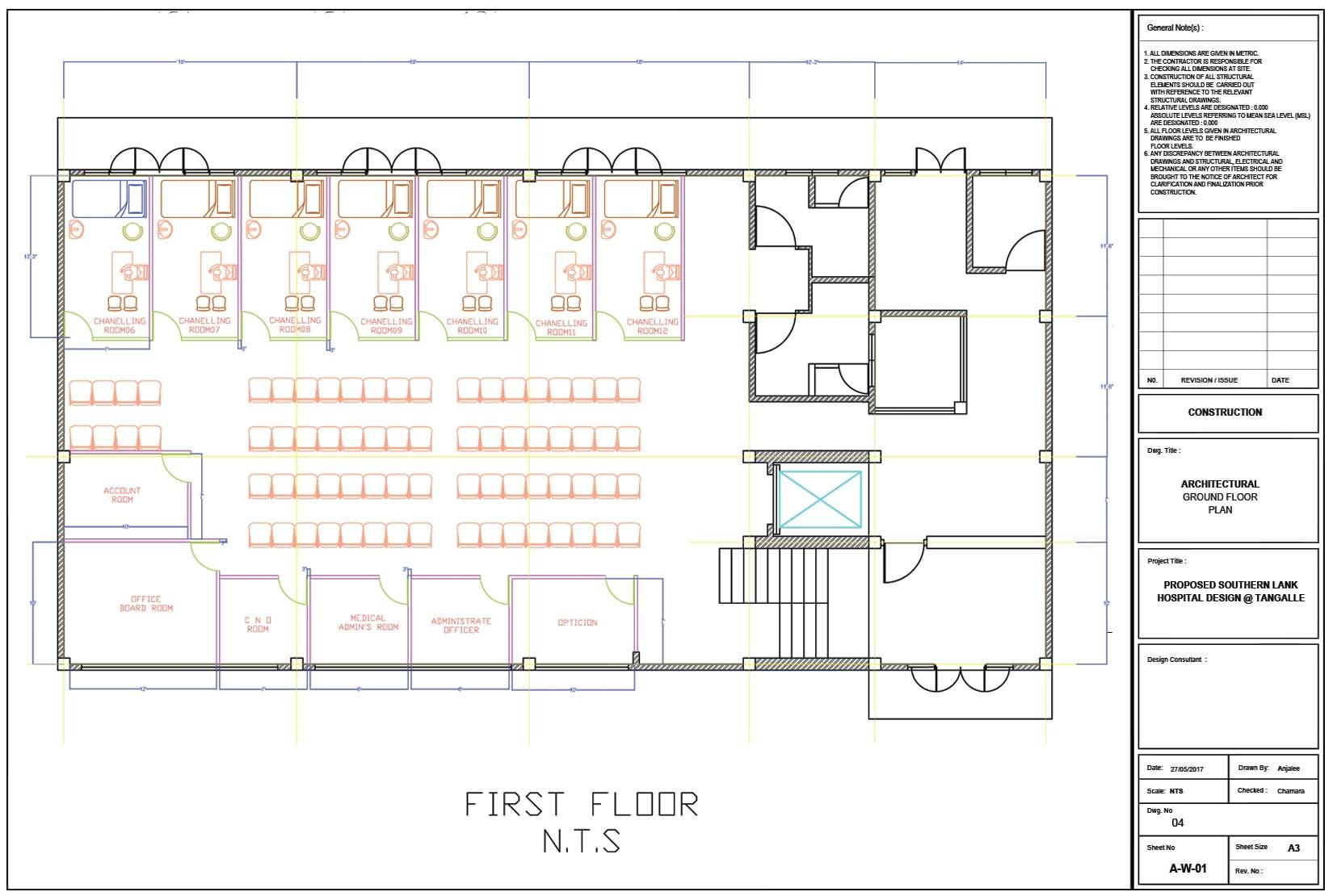 I will draw 2D architecture floor plan and landscape plan in AutoCAD drawings