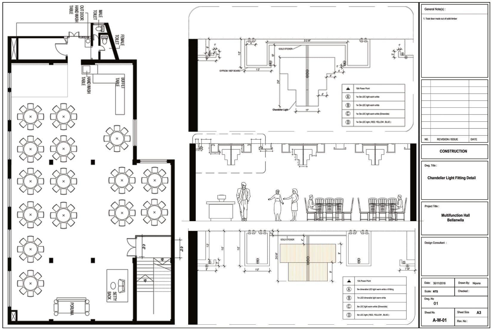 I will draw 2D architecture floor plan and landscape plan in AutoCAD drawings