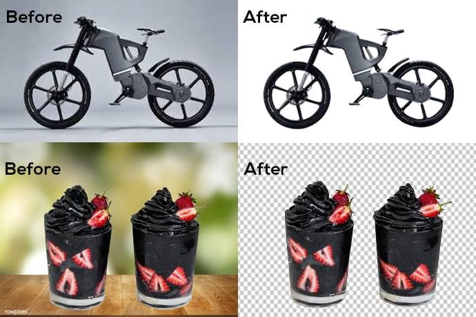 I will do background Remove of 3 images