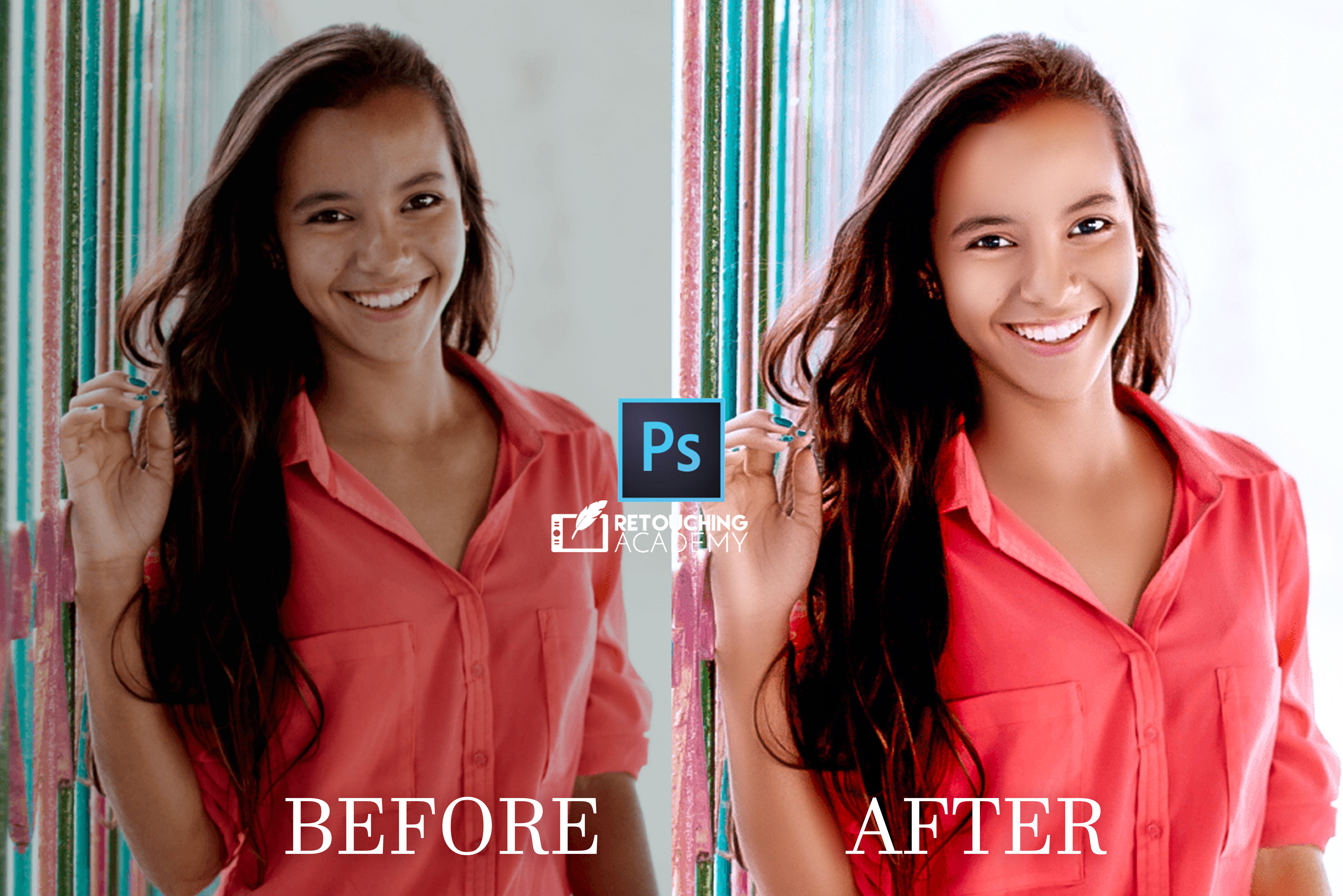 -Skin retouching - Dodge & burn -Color enhancement/correction