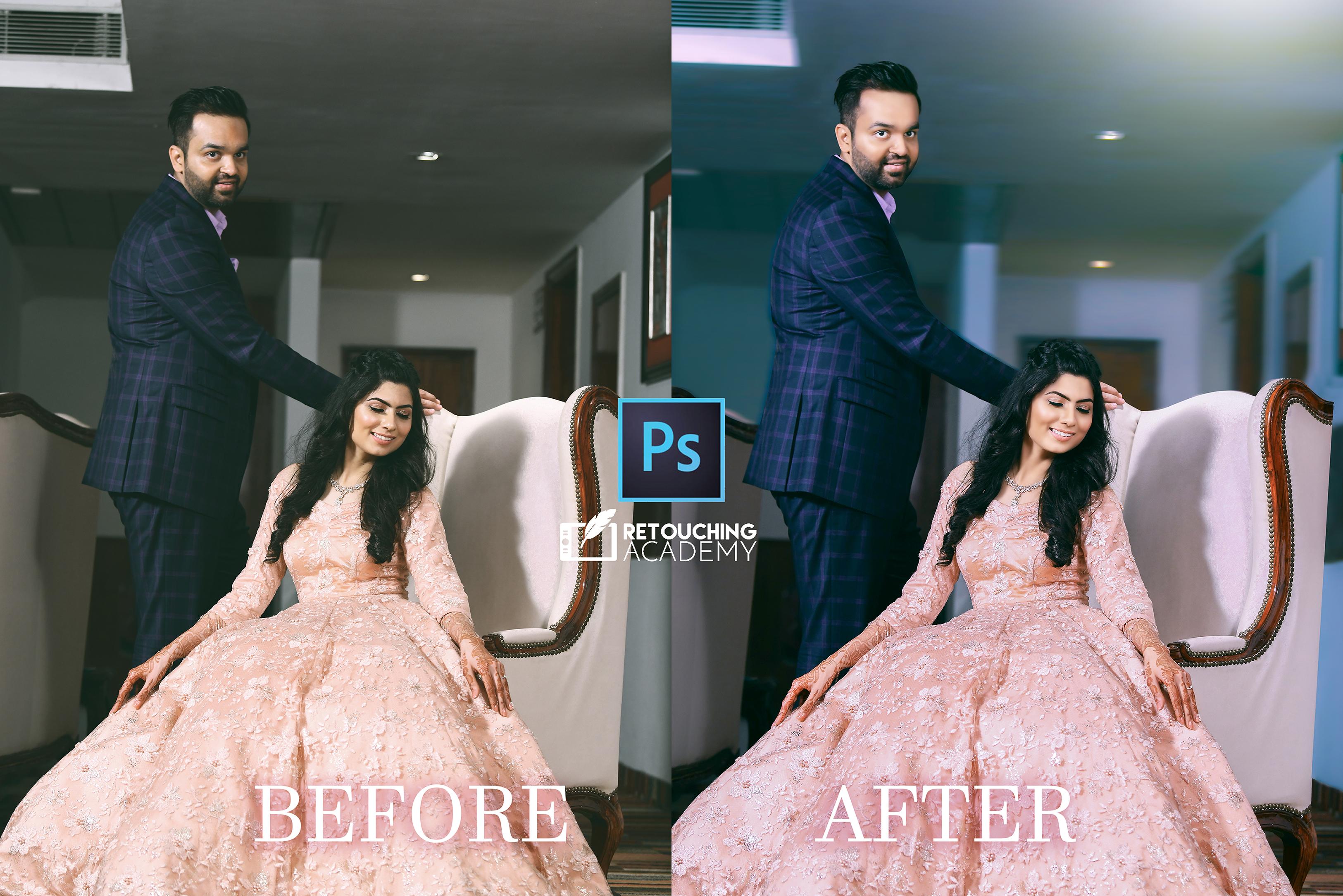 -Skin retouching - Dodge & burn -Color enhancement/correction