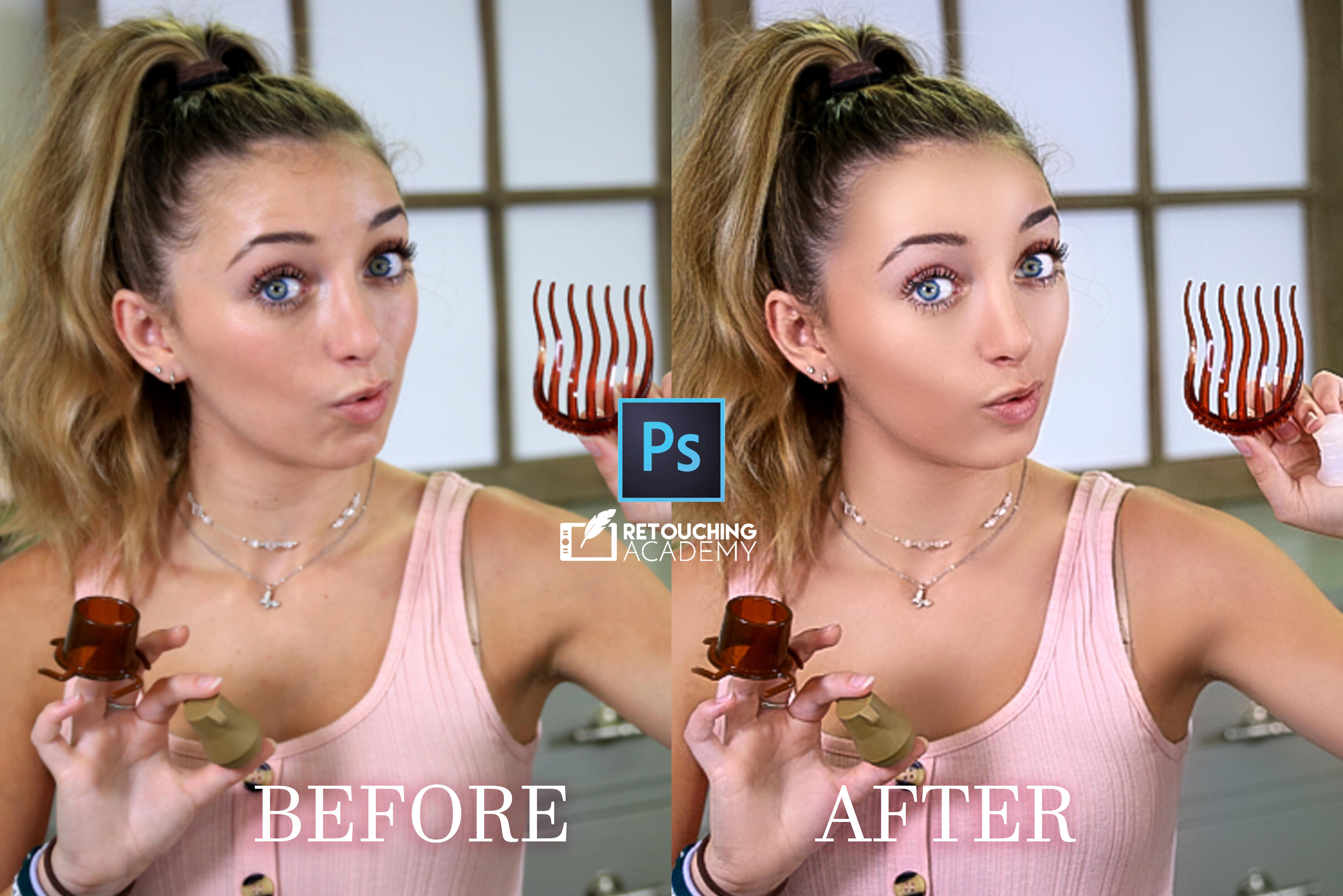 -Skin retouching - Dodge & burn -Color enhancement/correction