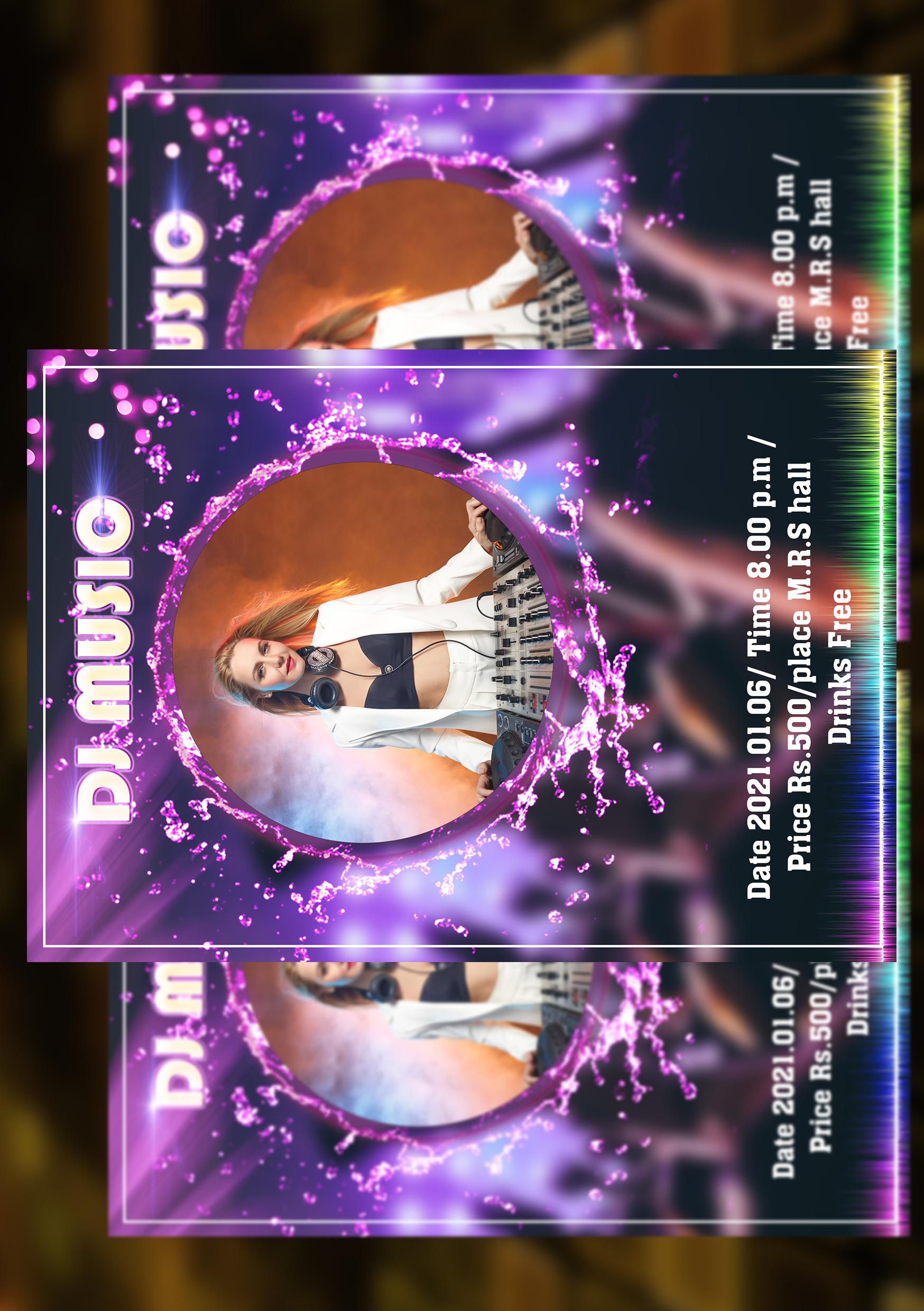 I will do an artsy flyer or poster