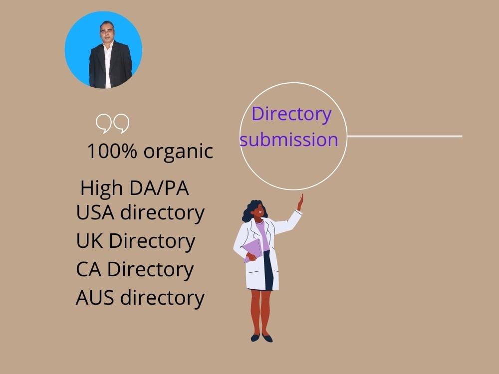  do high quality Niche and Relevant category 50 Directory Submission Backlink