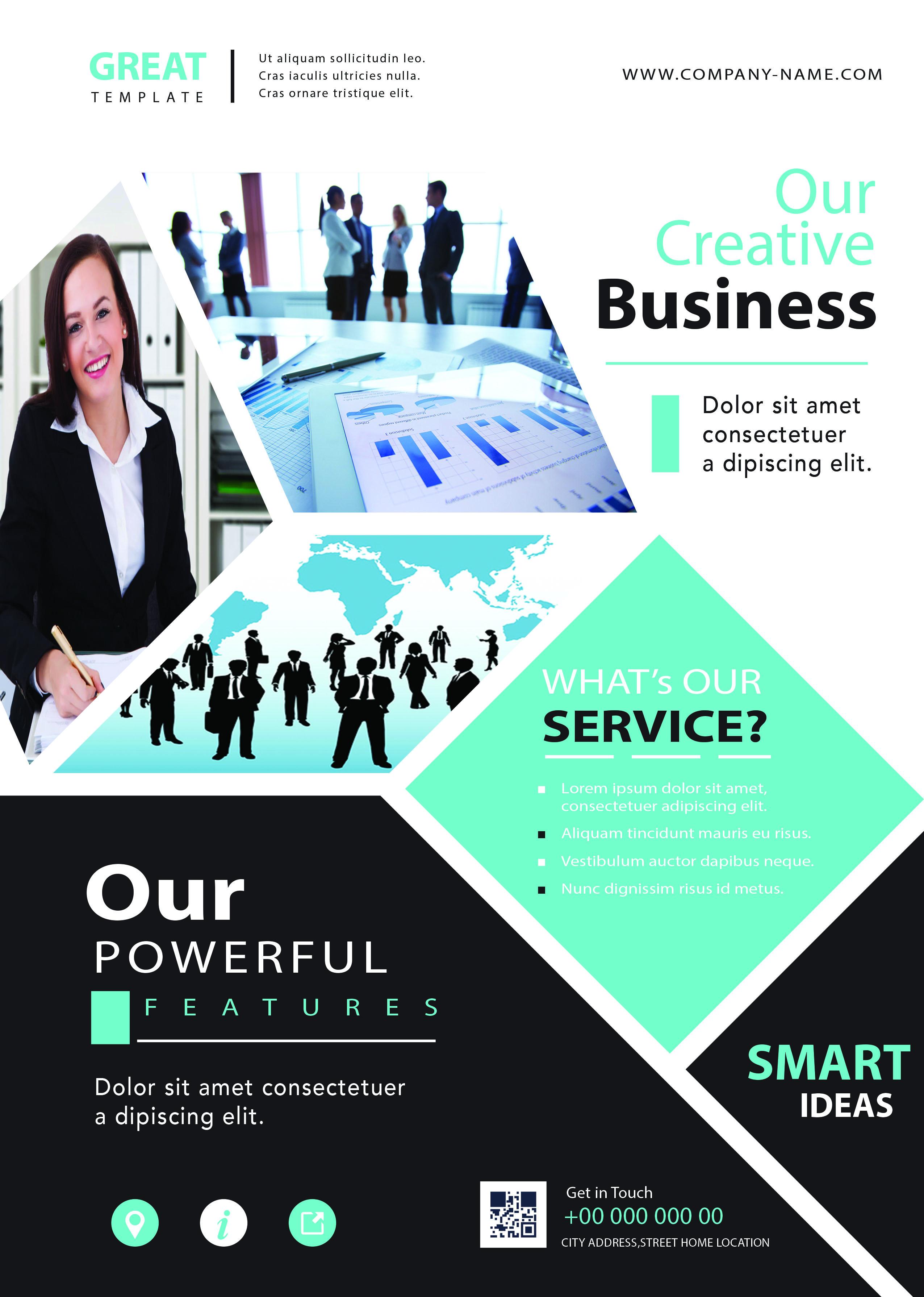 I will create a professional flyer, poster for your business