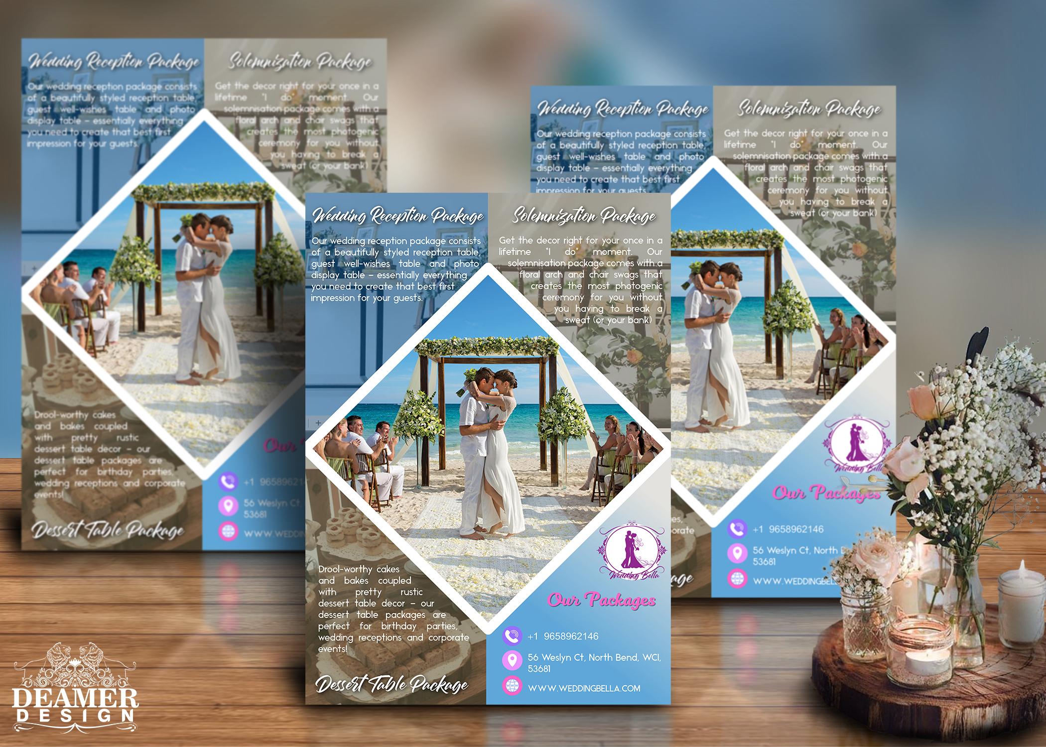 We will design attractive flyer, brochure design with Unlimited revisions