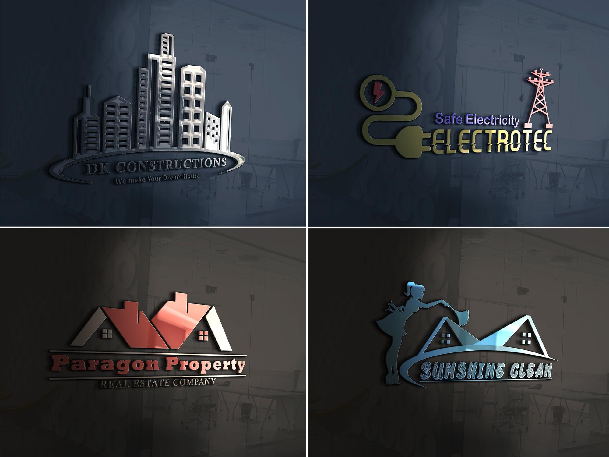 I will do amazing 3d, versatile logo design