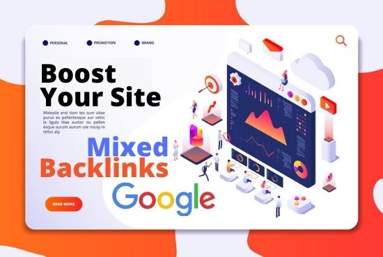 Manually 30 Mixed backlink permanent post with low spam score high Domain authority site