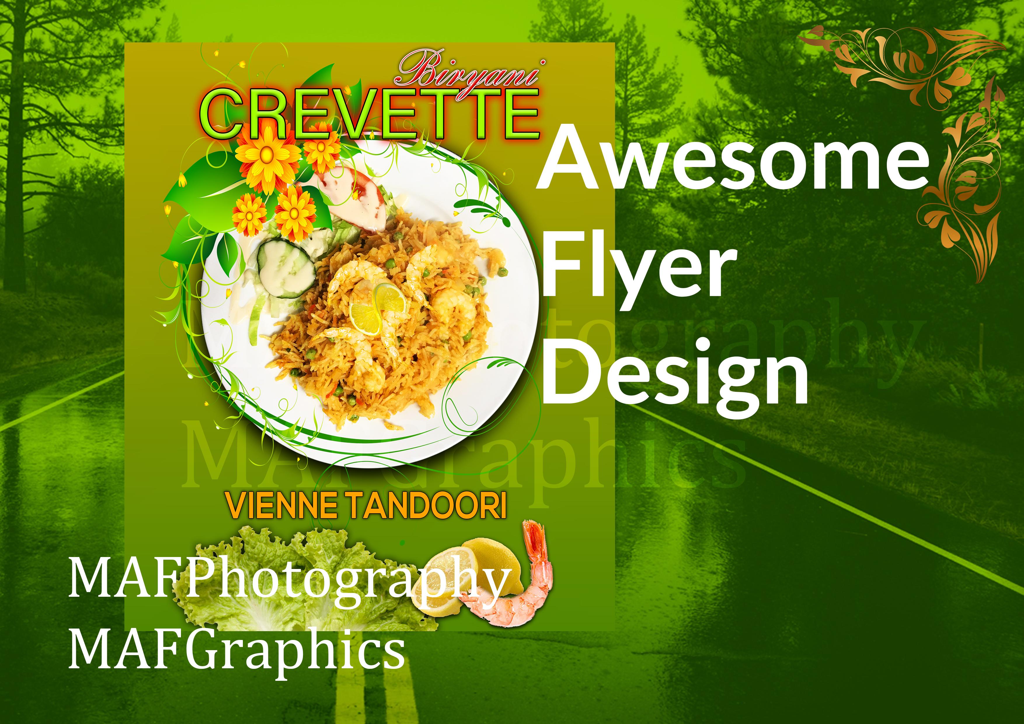 I will design your poster or flyer in French or English Fran&ccedil;ais et anglais