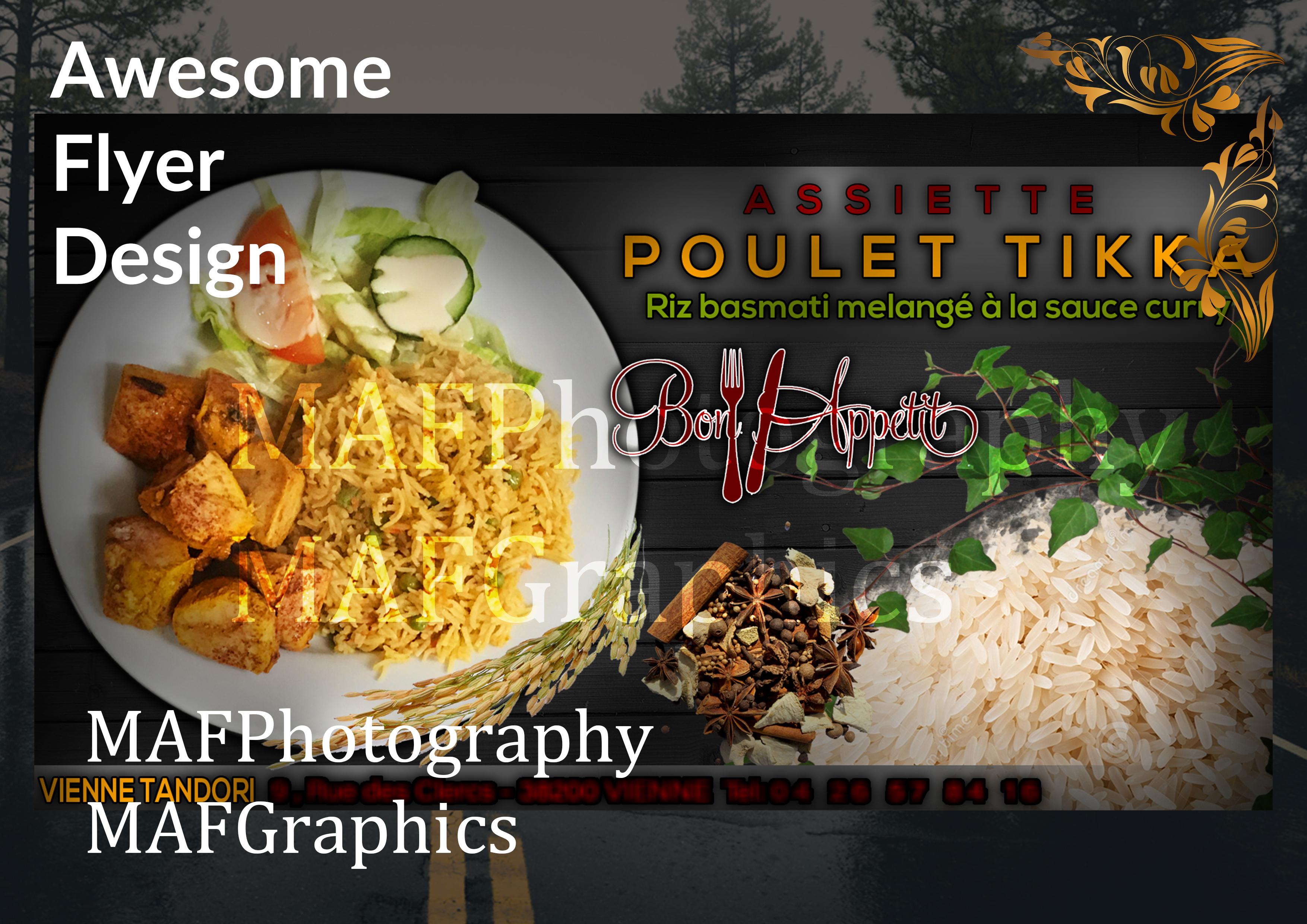 I will design your poster or flyer in French or English Fran&ccedil;ais et anglais